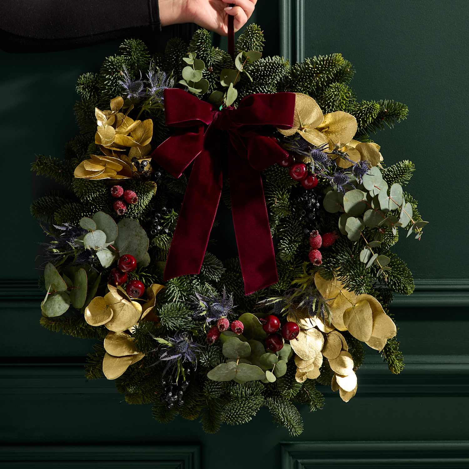 M&S Flower Market Real Winter Berry Wreath