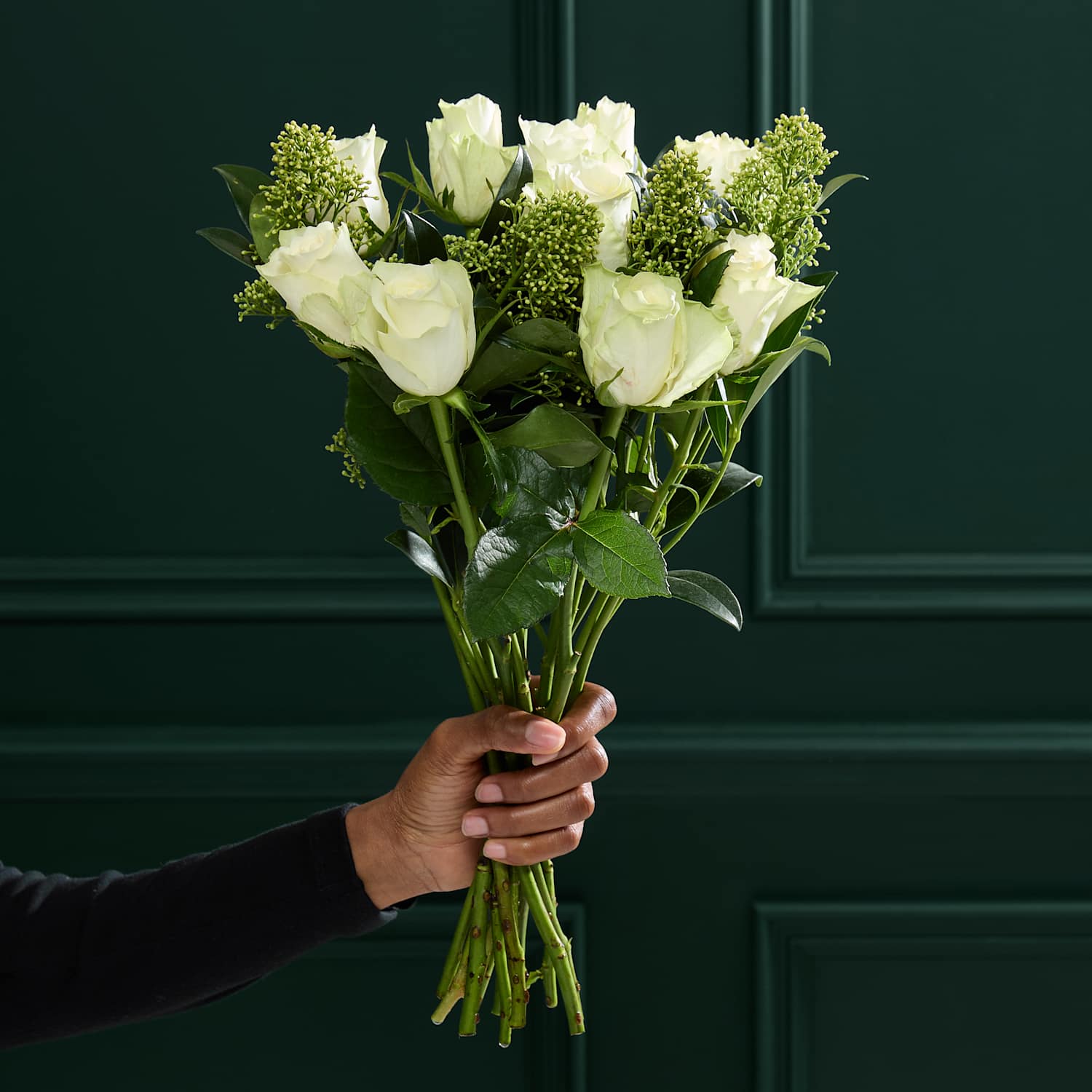 M&S Flower Market White Rose & Skimmia Posy