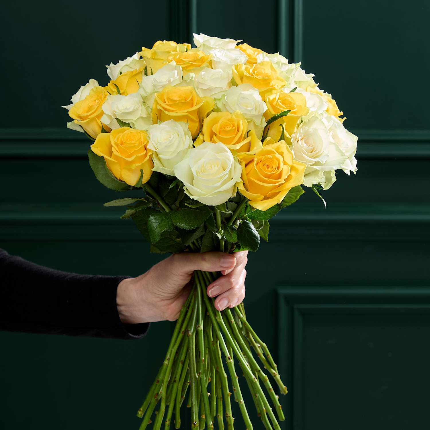 M&S Flower Market Medium Yellow Rose Abundance Bouquet