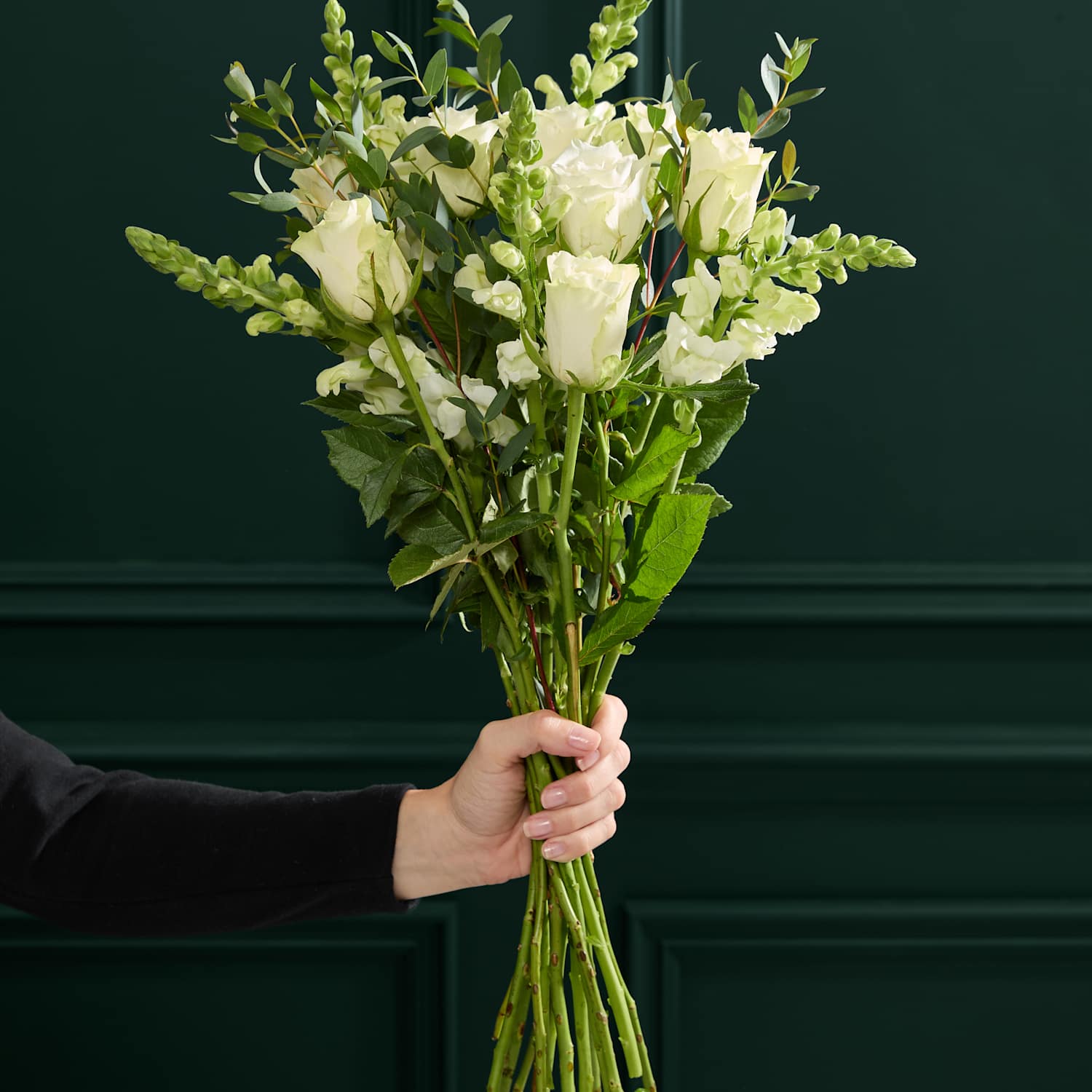 M&S Flower Market White Rose & Antirrhinum Letterbox Flowers