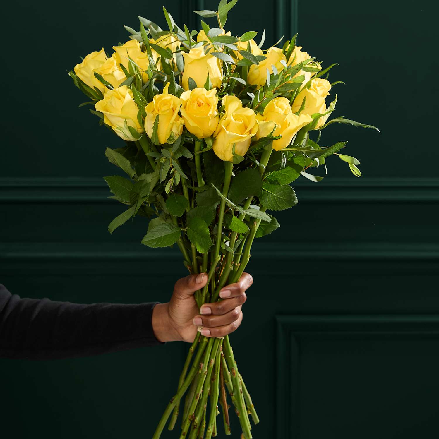 M&S Flower Market Yellow Rose & Eucalyptus Letterbox Flowers