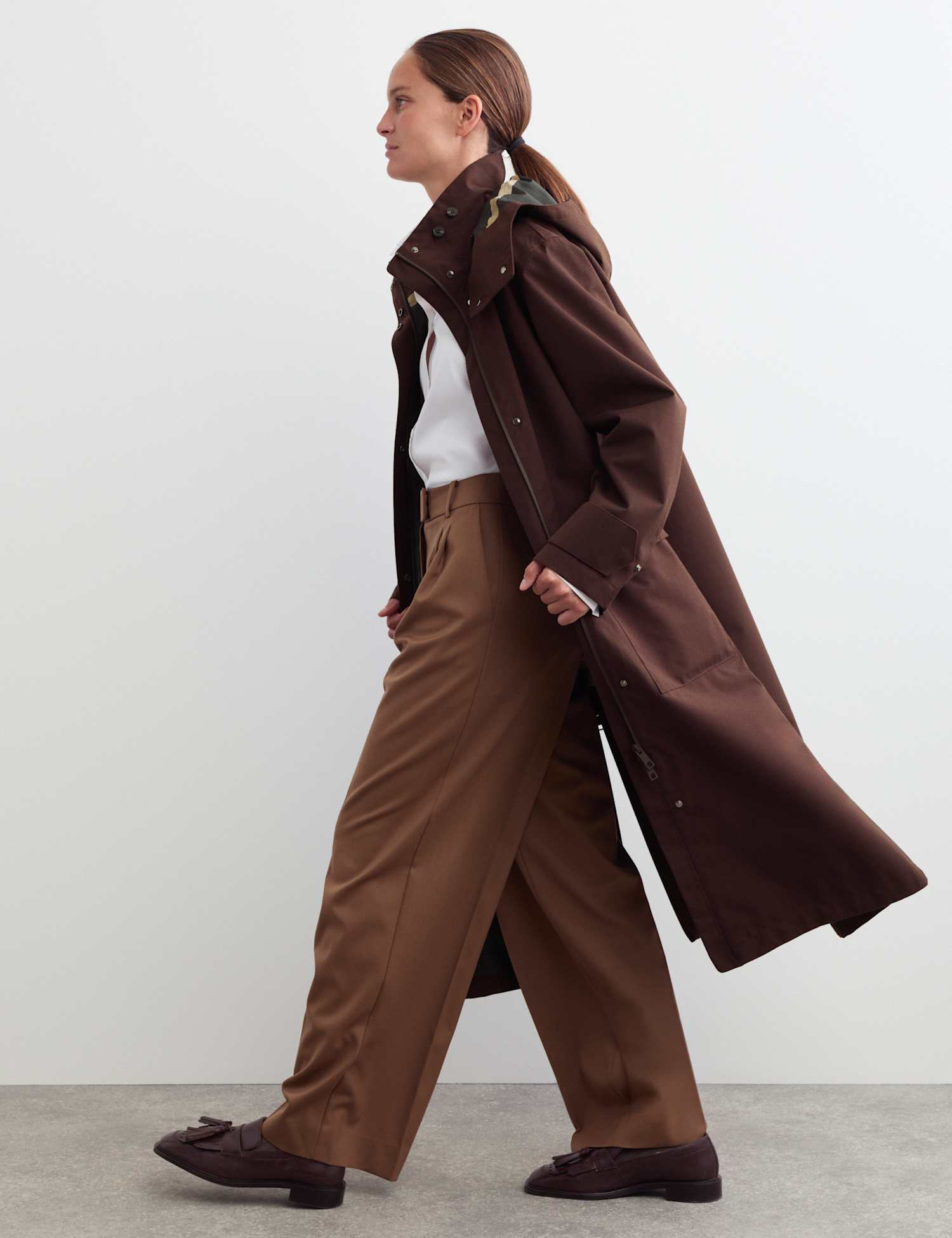 Limited Edition Leather Woven Checked Collared Jacket by JAEGER at M&S