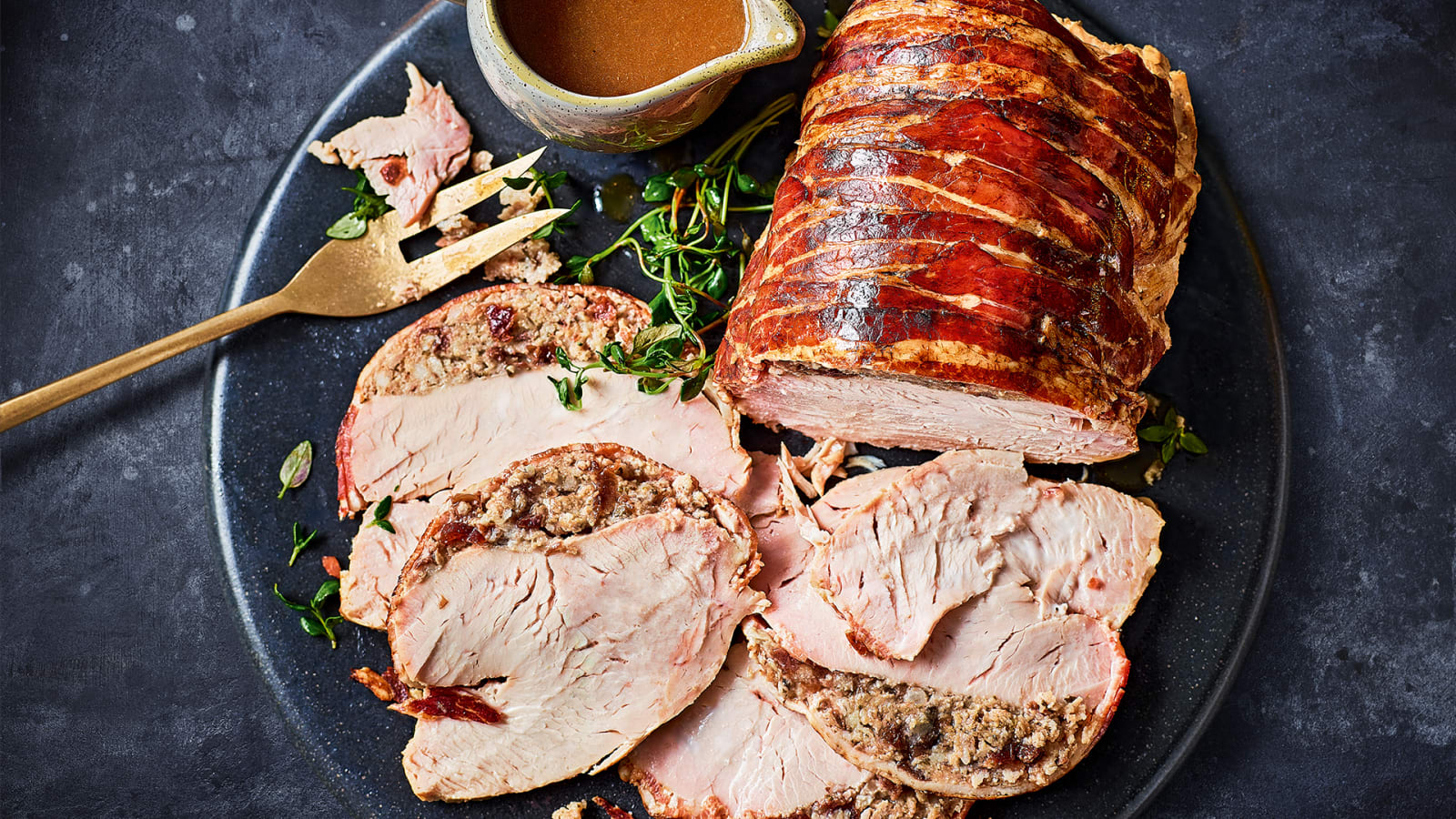 Collection Oakham™ Slow Cooked Turkey Joint with Pork Italian Chestnut  Stuffing (Serves 6)