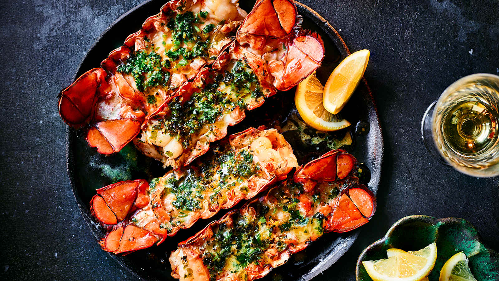 Collection 4 Atlantic Lobster Tails with Langoustine and Garlic Butter