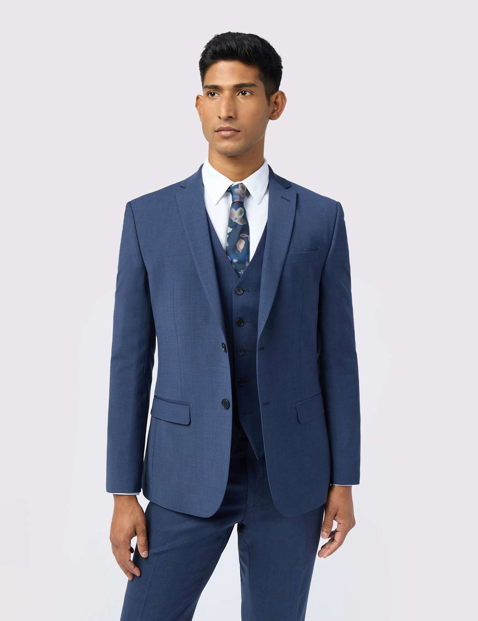 Slim Fit Wool Rich Suit - image 3