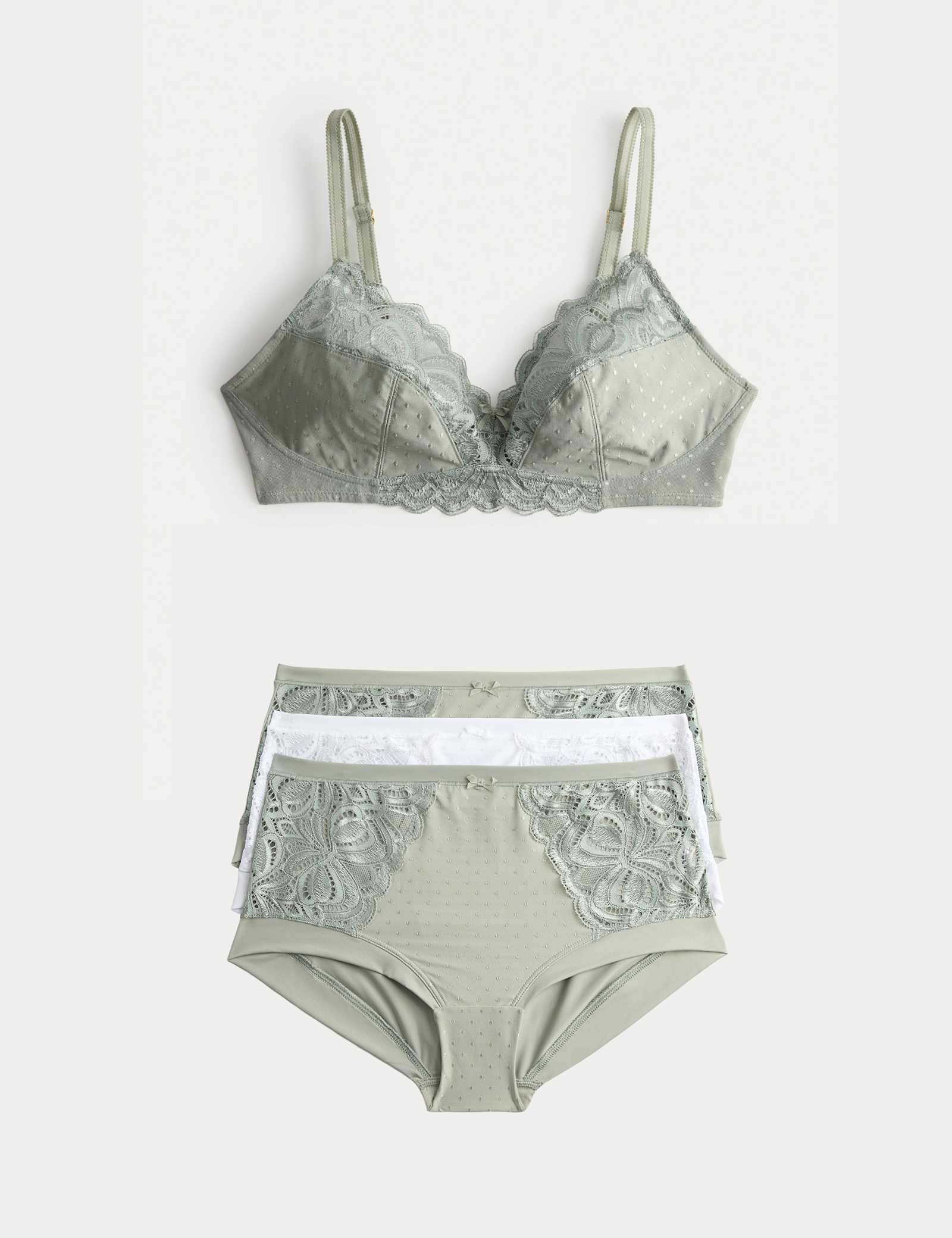 Amelia Lace Non Wired Full Cup Bra Set A-E - image 2