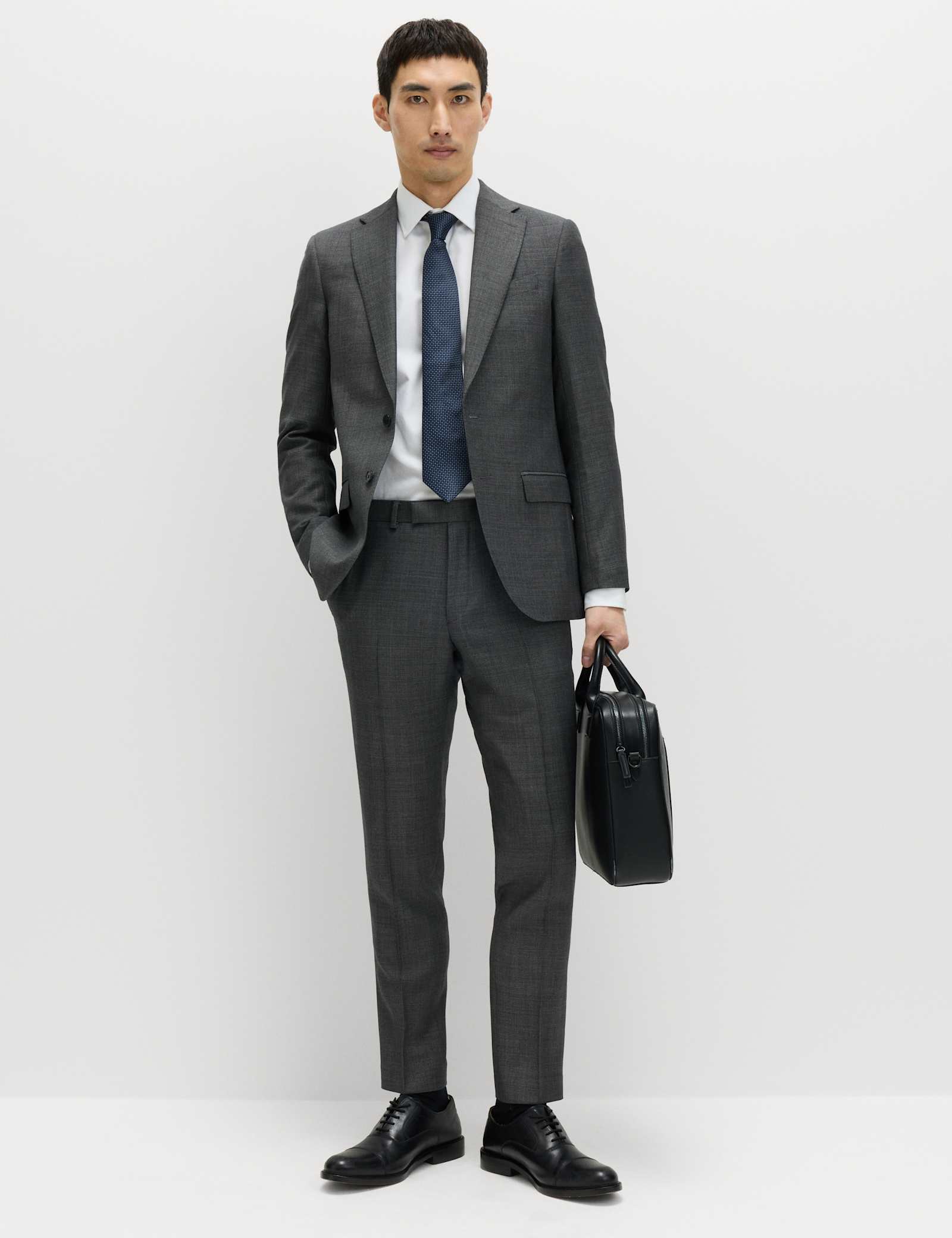 3 Piece Slim Fit Pure Wool Suit - image 2
