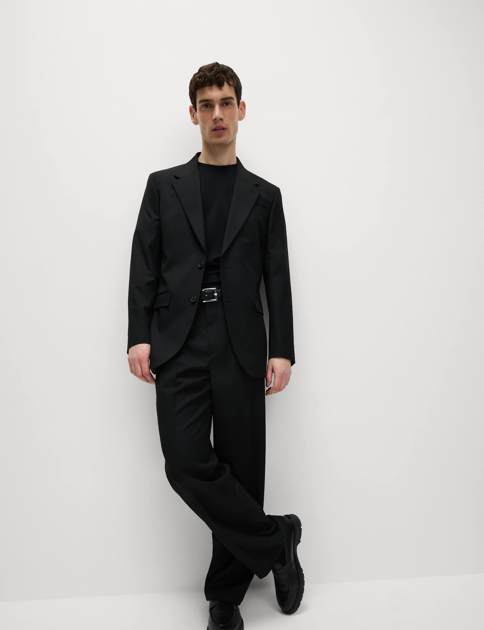 2 Piece Relaxed Fit Stretch Suit - image 3