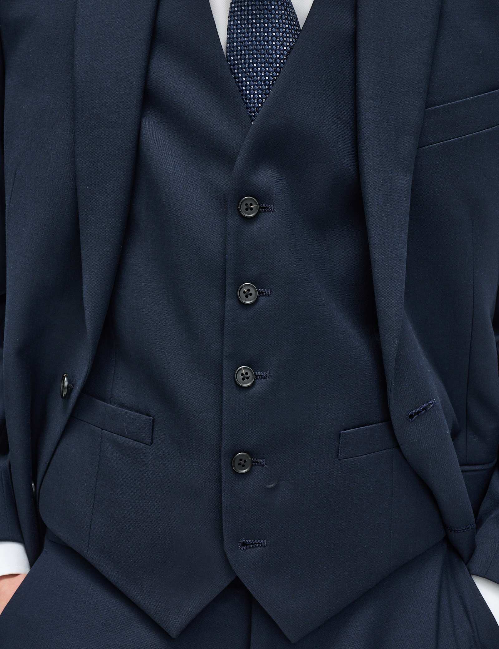 3 Piece Tailored Fit Stretch Suit - image 2