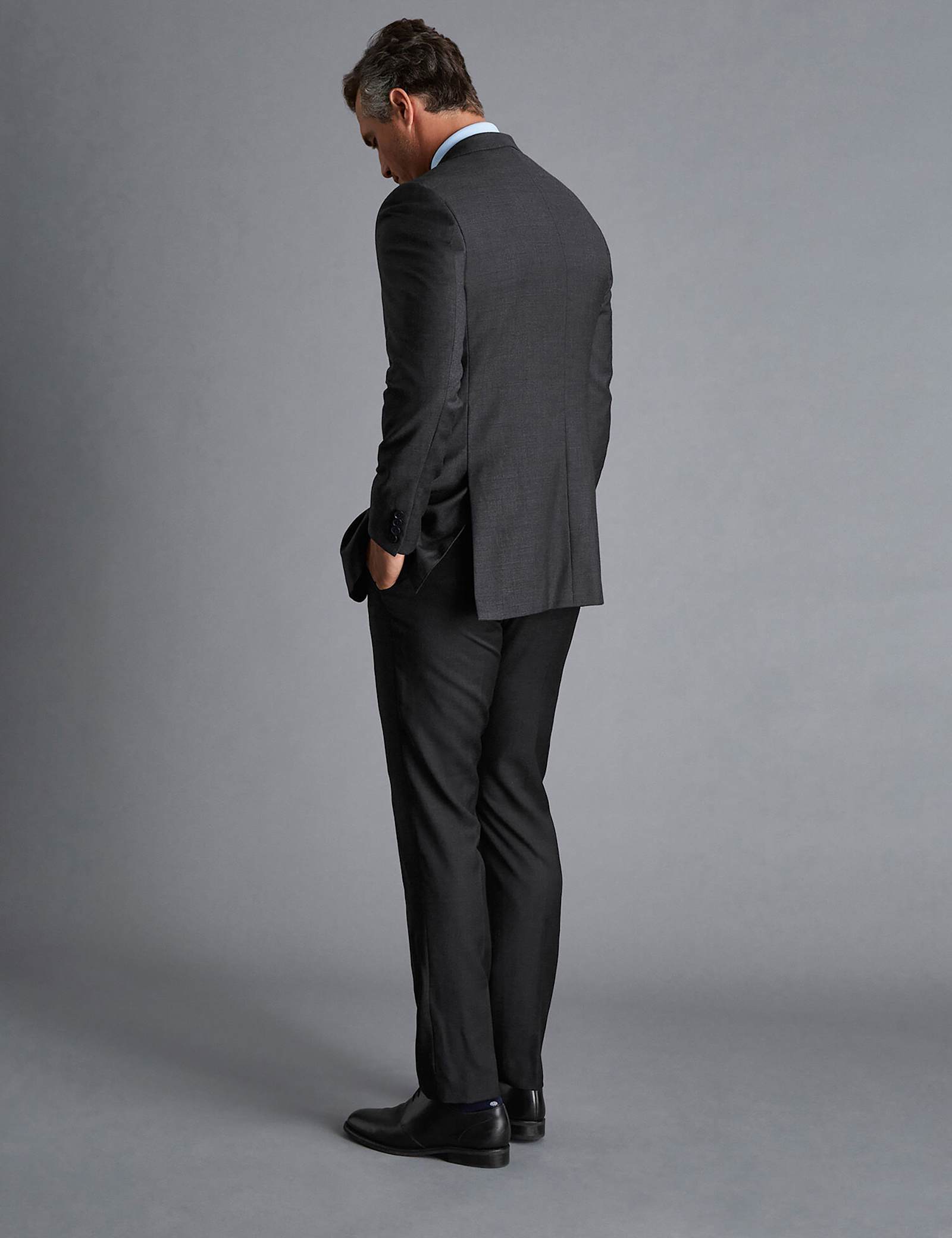 Slim Fit Pure Wool Twill Suit - image 2