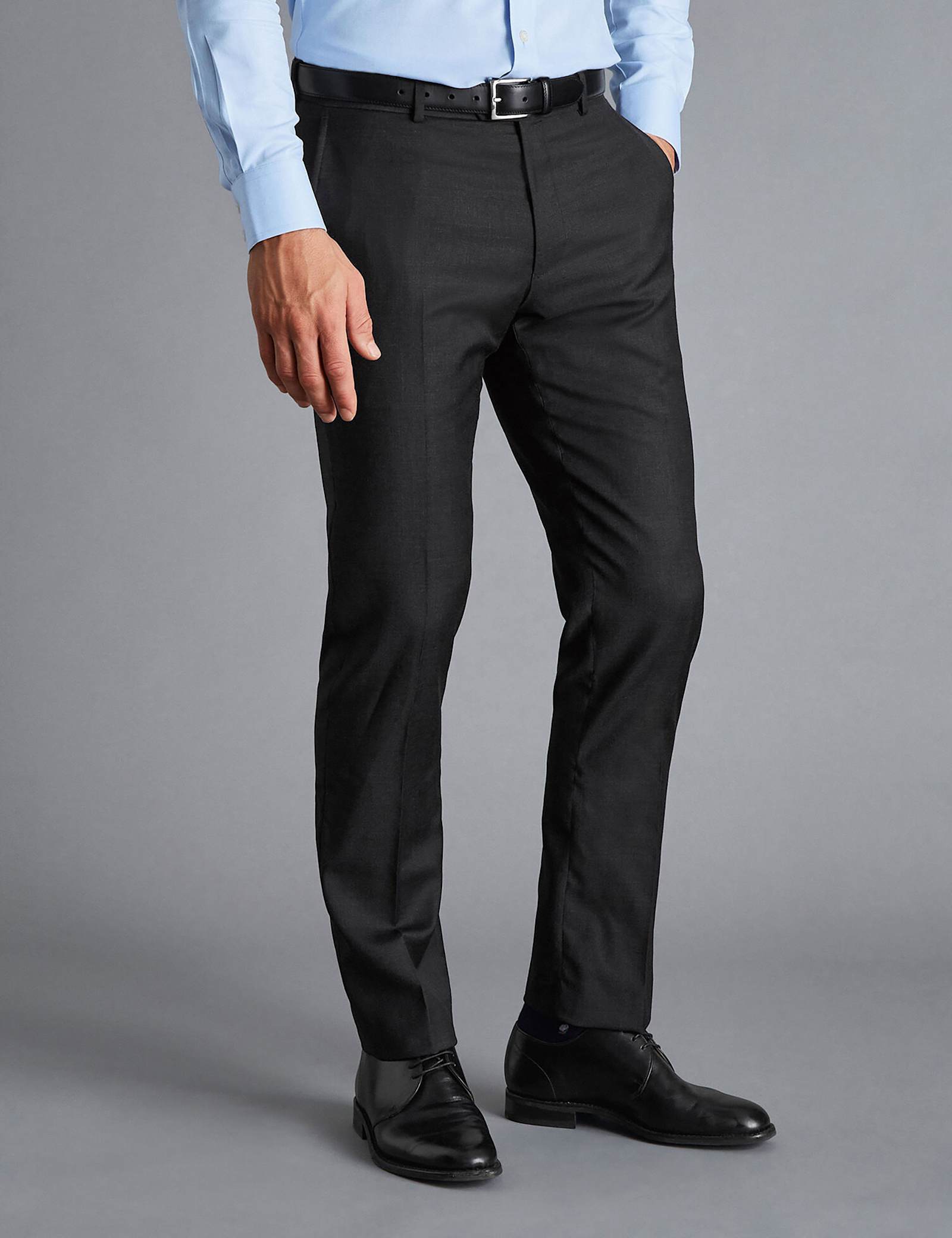 Slim Fit Pure Wool Twill Suit - image 3