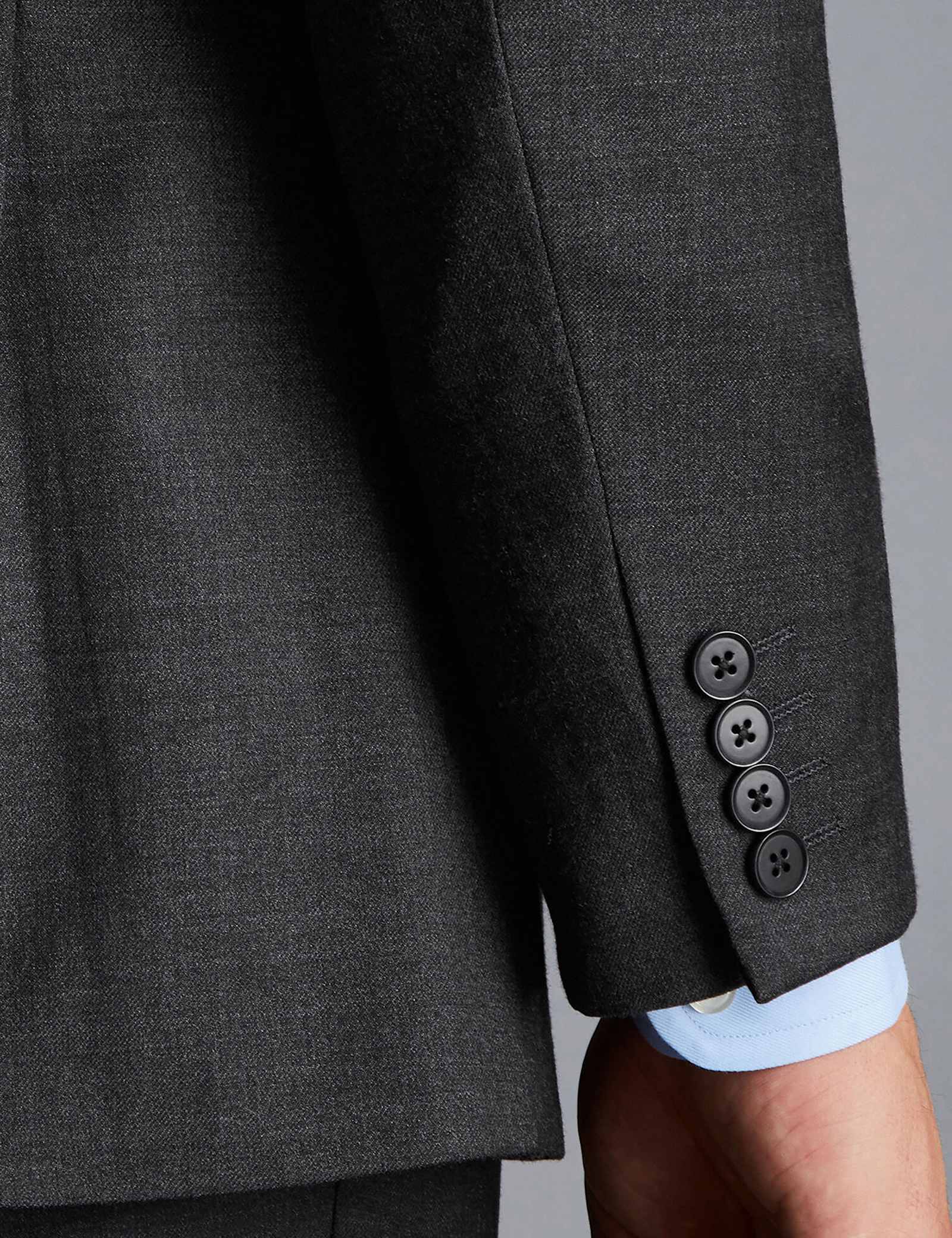 Slim Fit Pure Wool Twill Suit - image 5