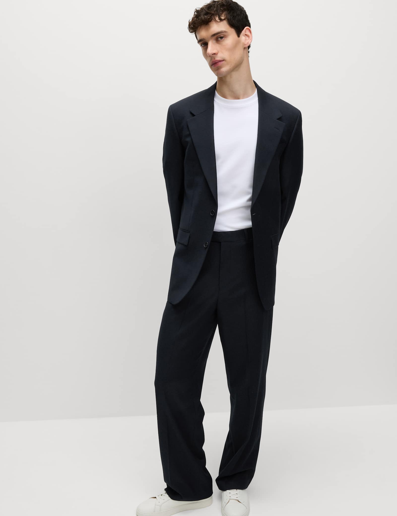 2 Piece Relaxed Fit Stretch Suit - image 2