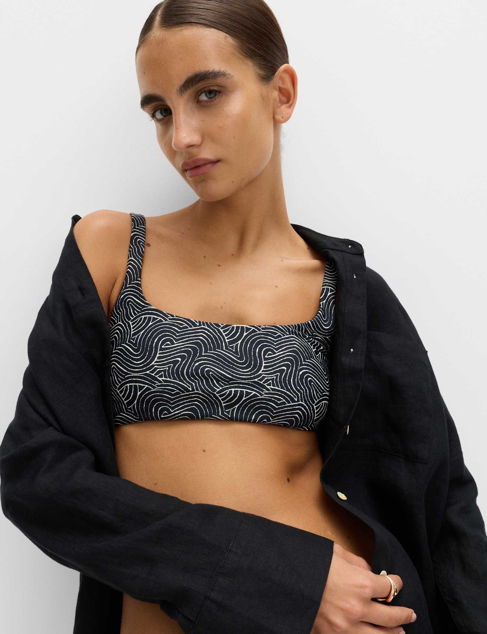 Printed Scoop Neck Bikini Set - image 2