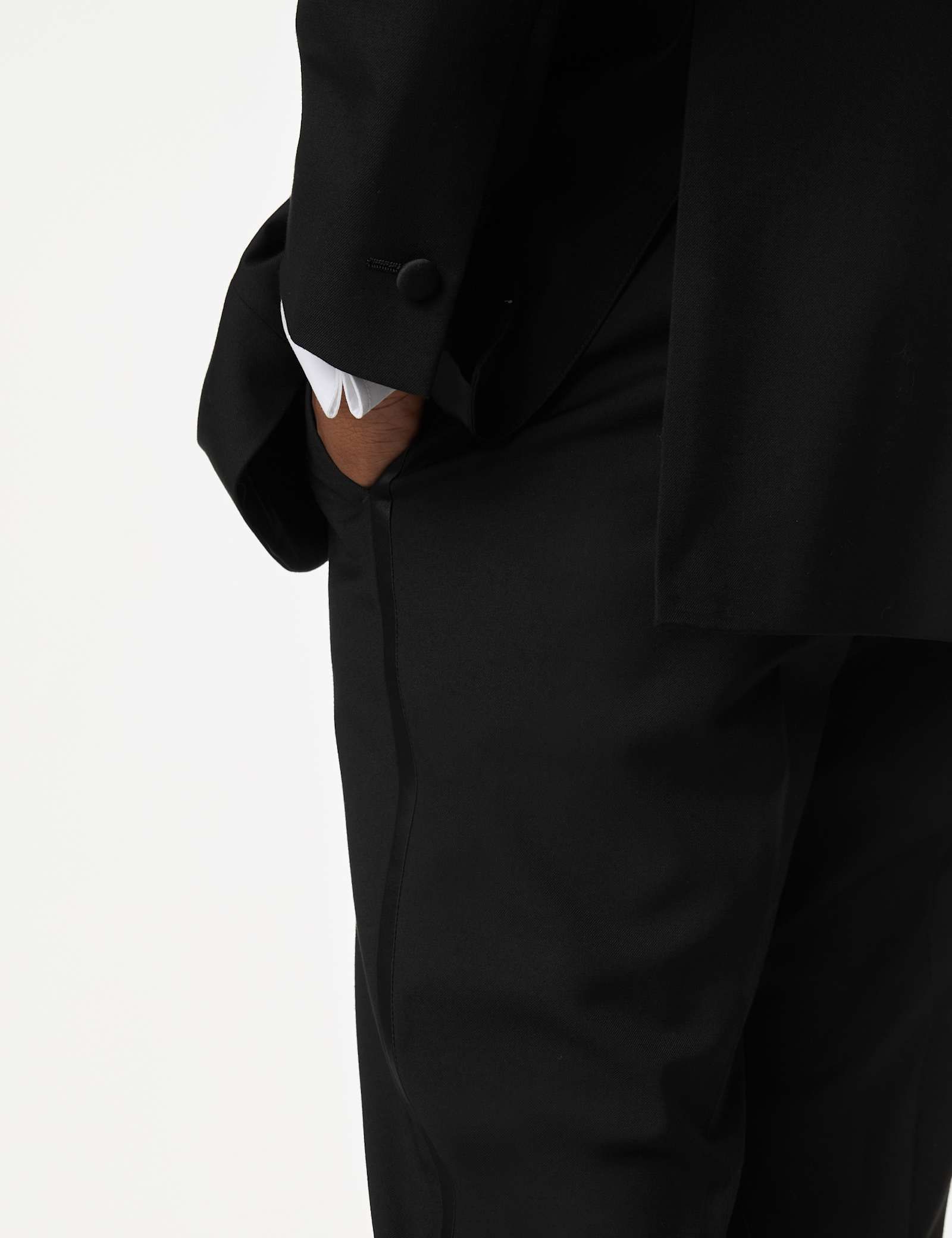 2 Piece Regular Fit Stretch Tuxedo Suit - image 2