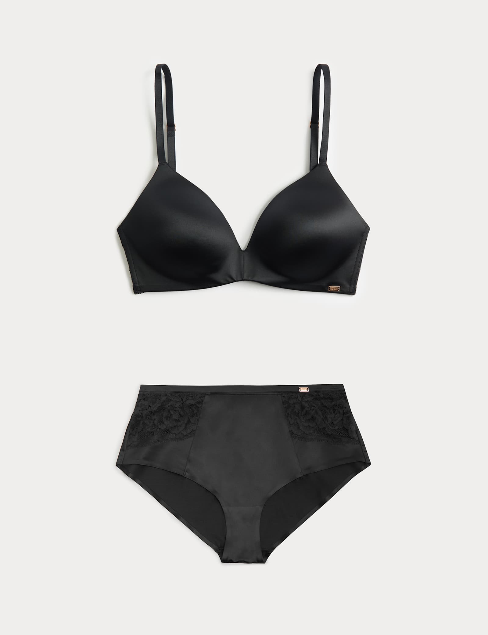 Smoothing Non Wired Plunge Bra Set - image 3