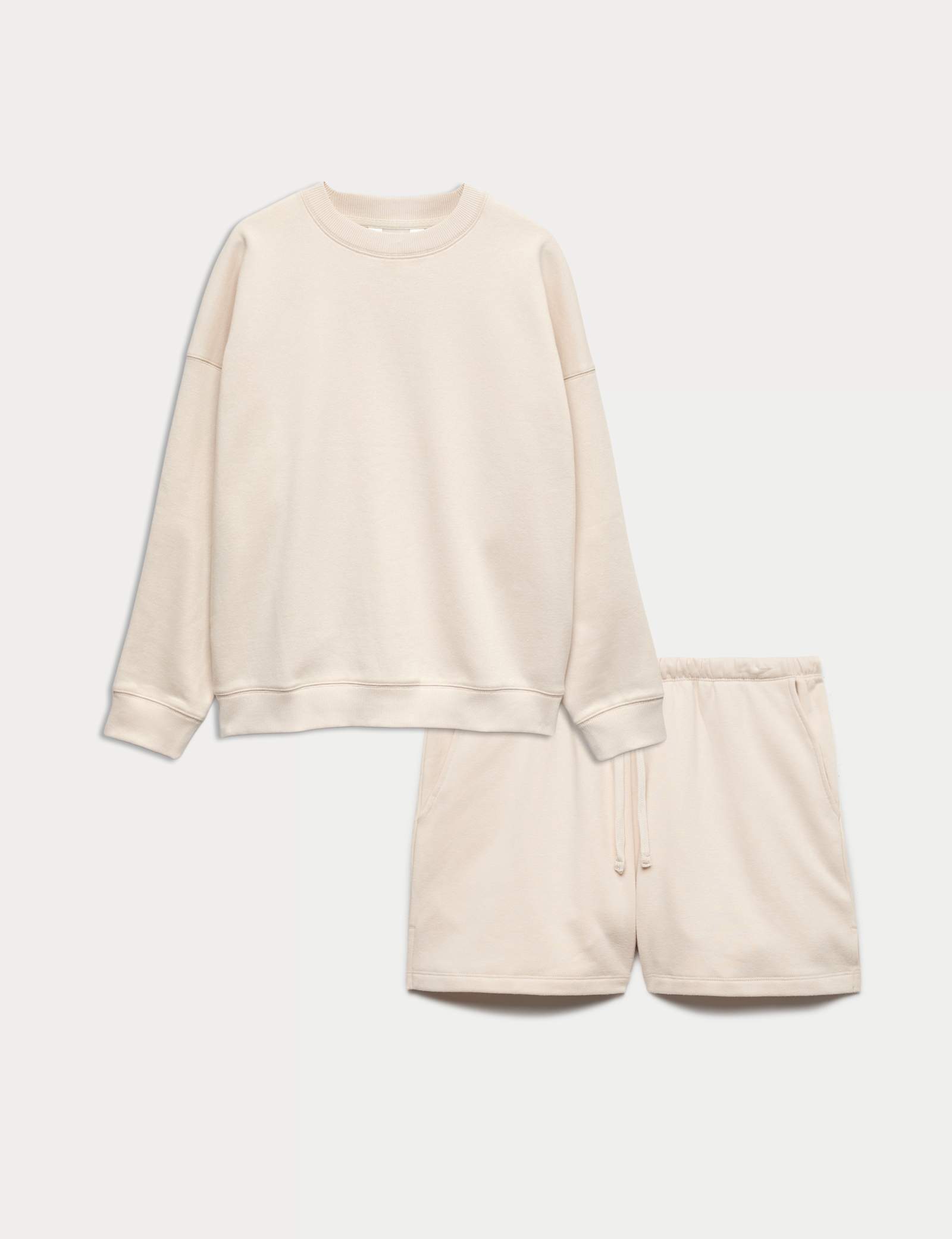 Cotton Rich Brushback Sweatshirt Set - image 3