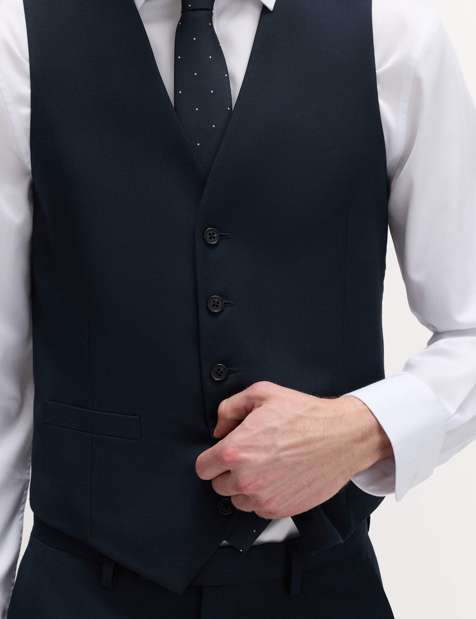 3 Piece Regular Fit Stretch Suit - image 3