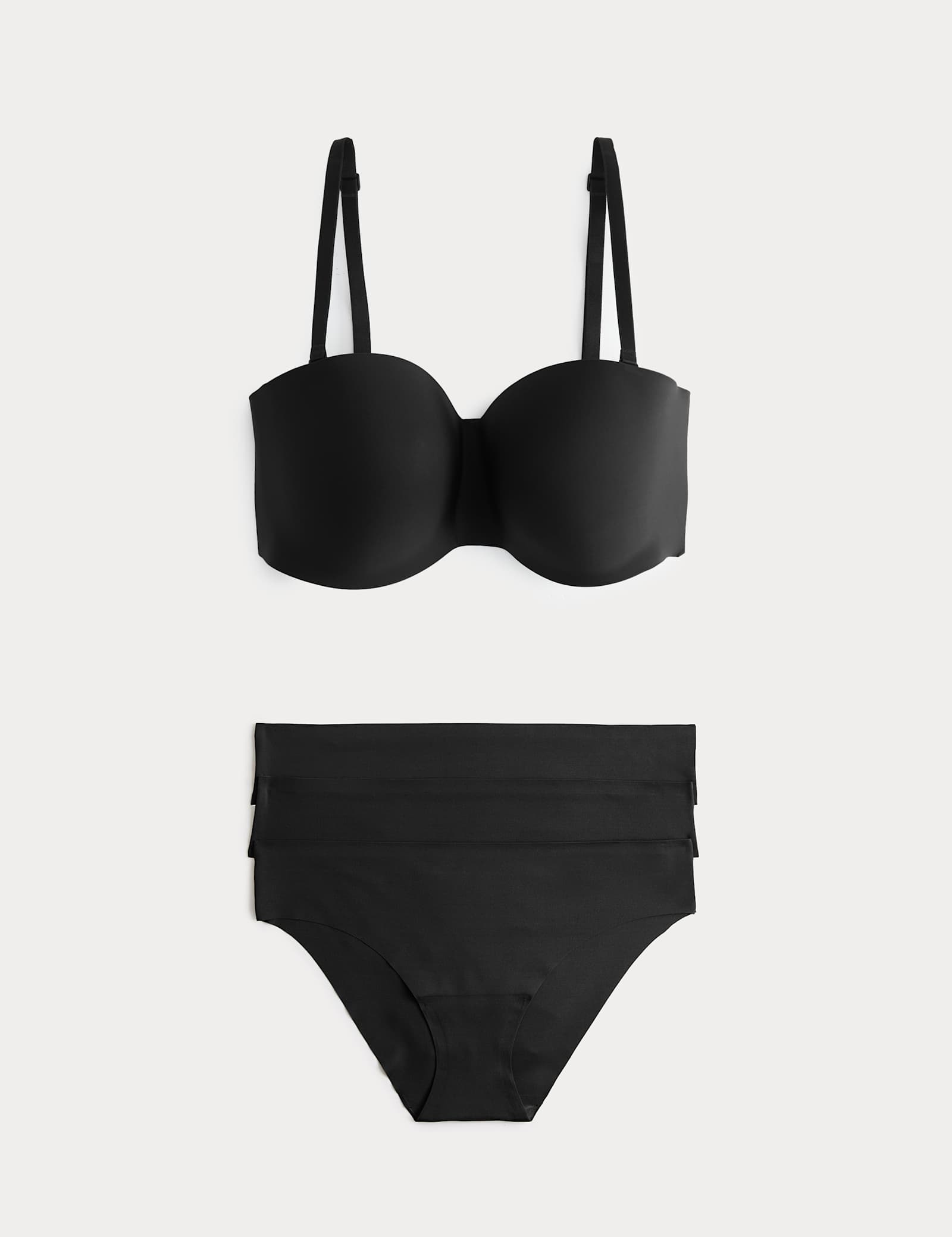 Body Invisibles Non Wired Strapless Bra Set A-E - image 3