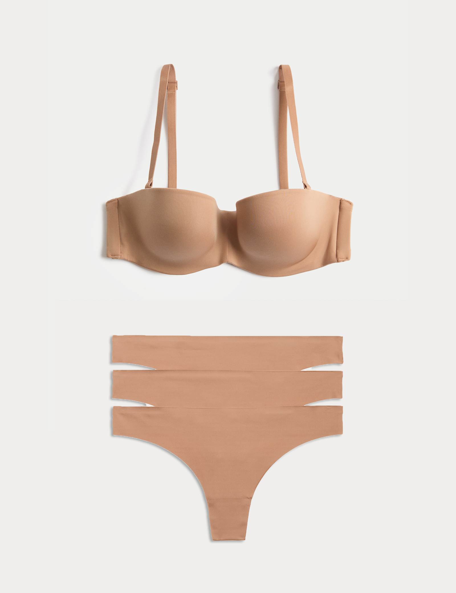 Body Invisibles Wired Strapless Bra Set A-E - image 3