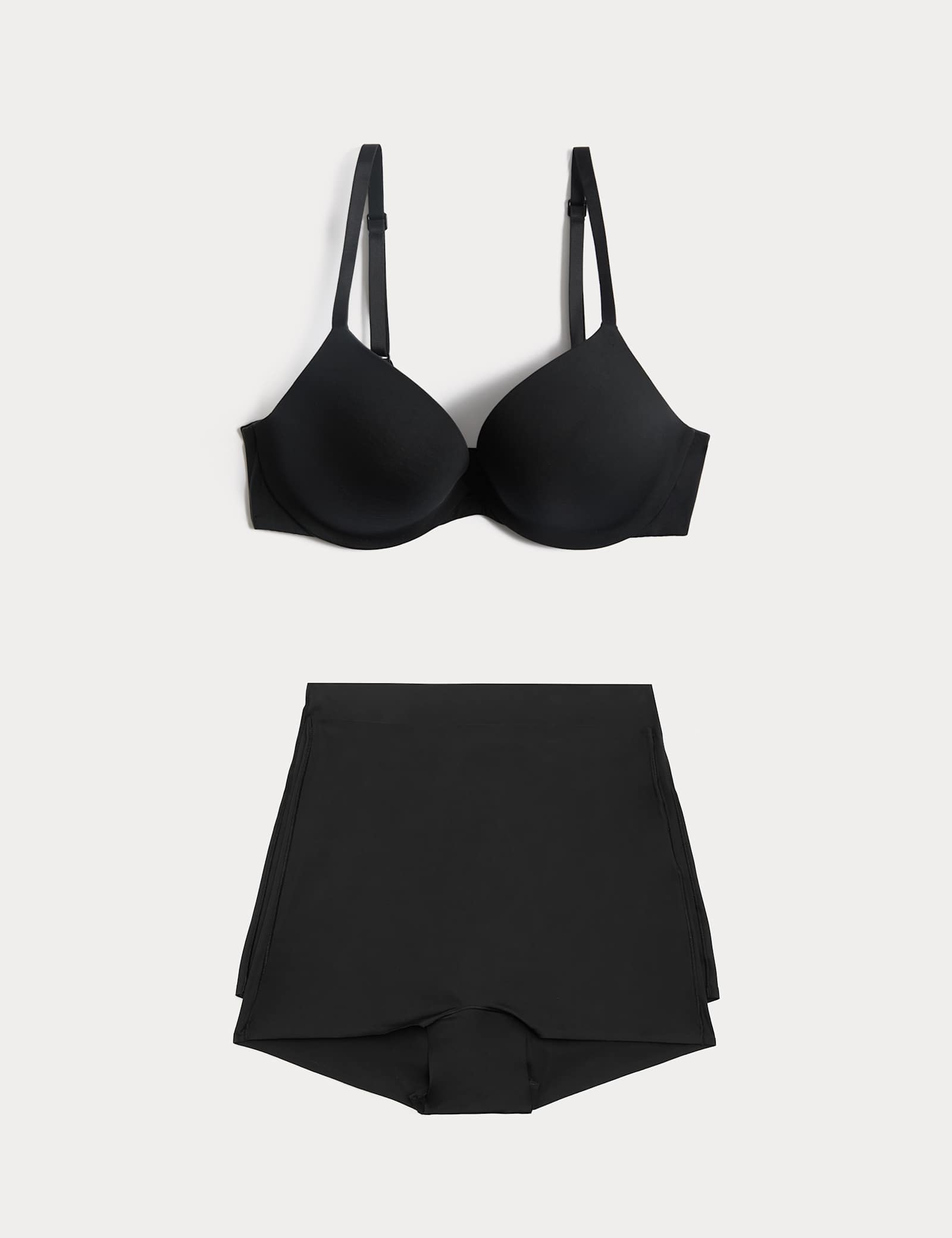 Body Invisibles Wired Push Up Plunge Bra Set A-E - image 2