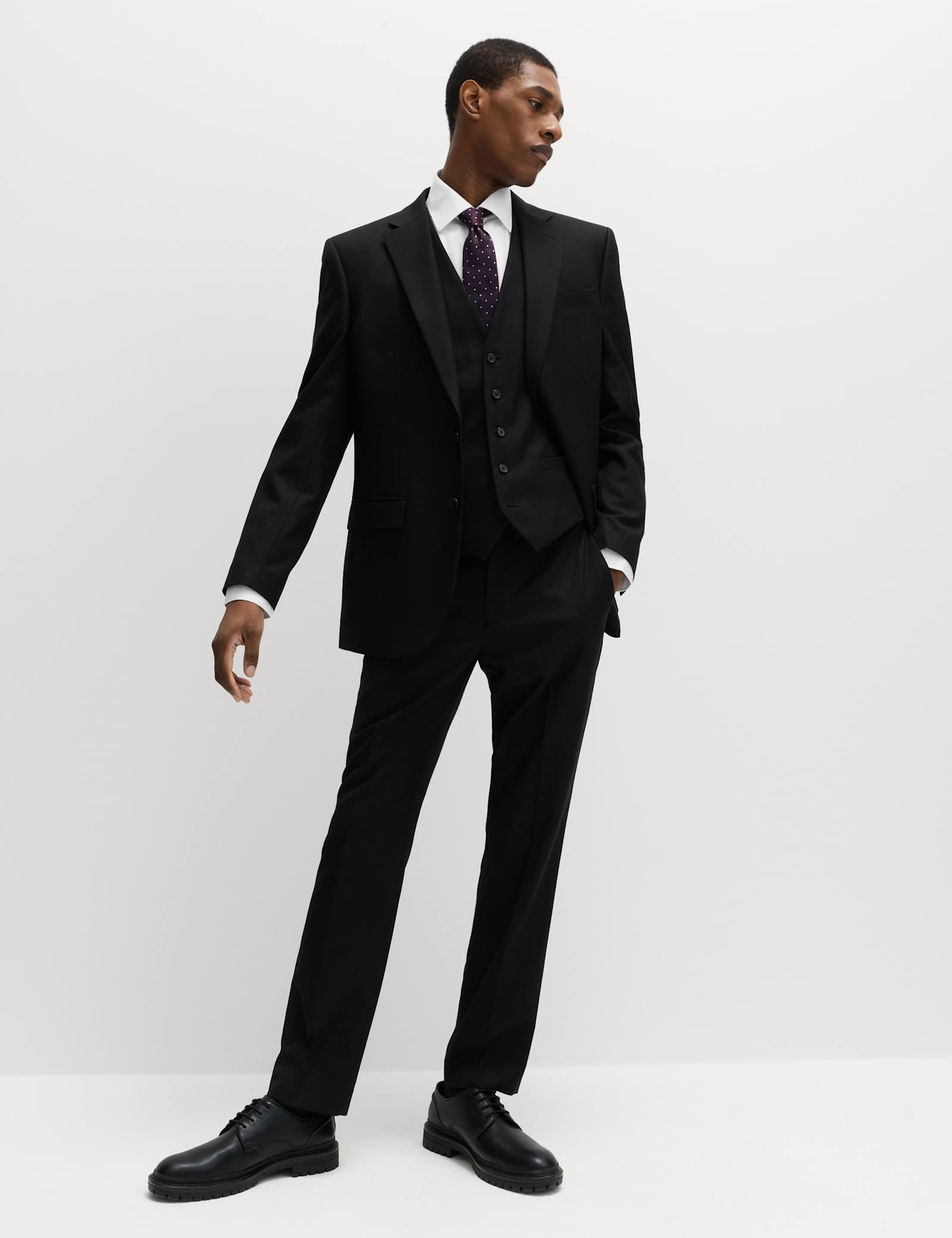 3 Piece Regular Fit Stretch Suit - image 4