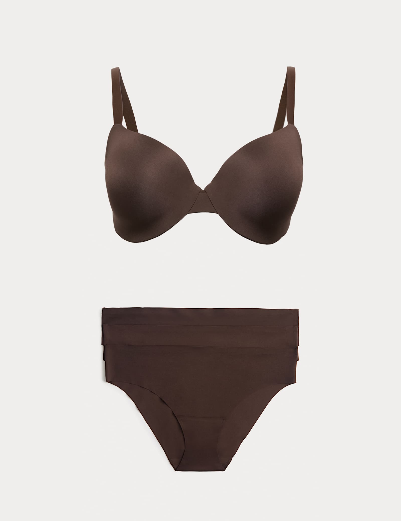 Body Invisibles Wired Demi Cup Bra Set F+ - image 4