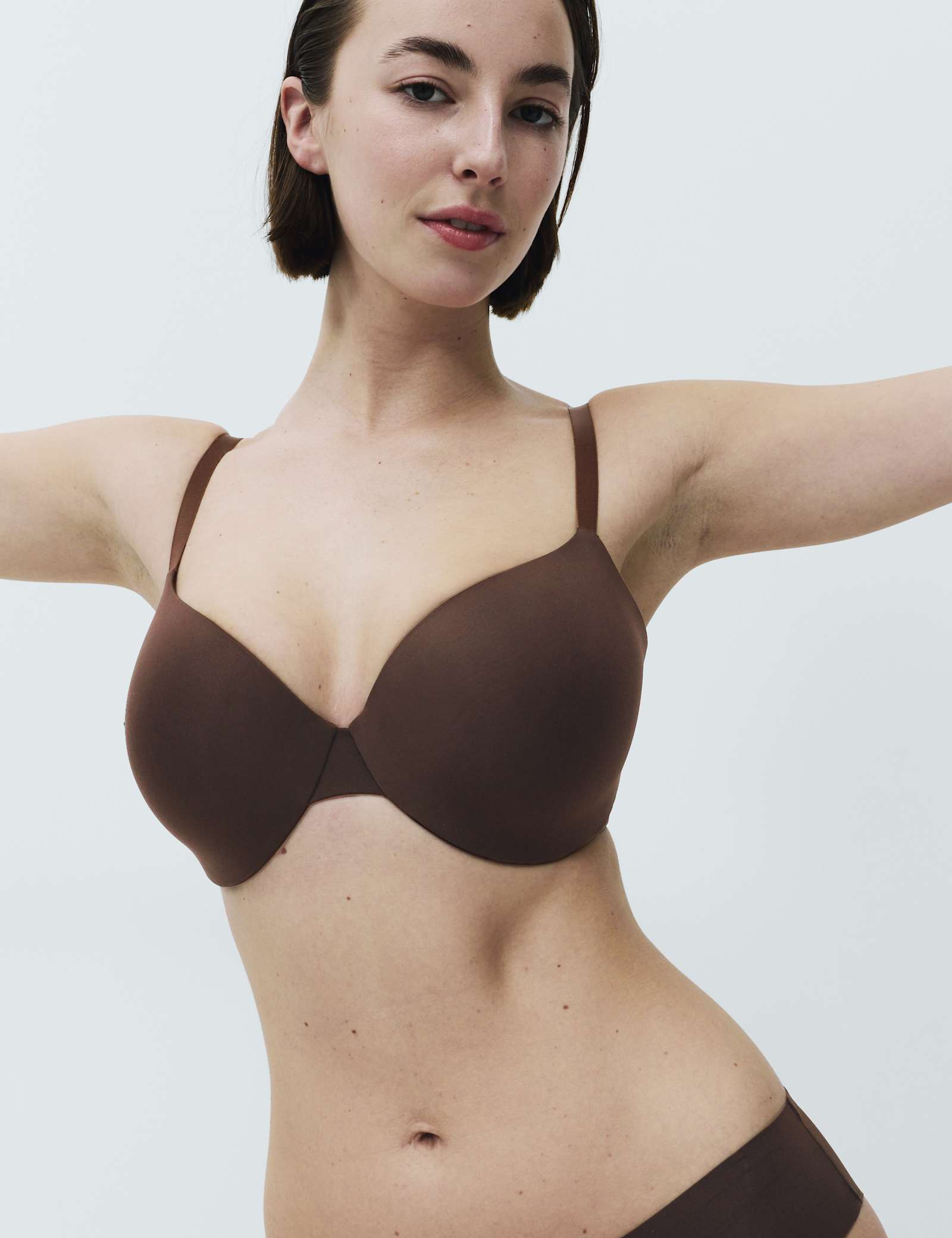 Body Invisibles Wired Demi Cup Bra Set F+ - image 3