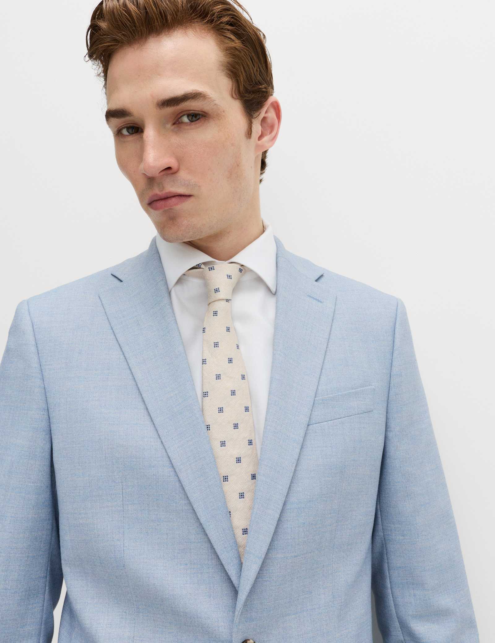 2 Piece Slim Fit Textured Stretch Suit - image 2