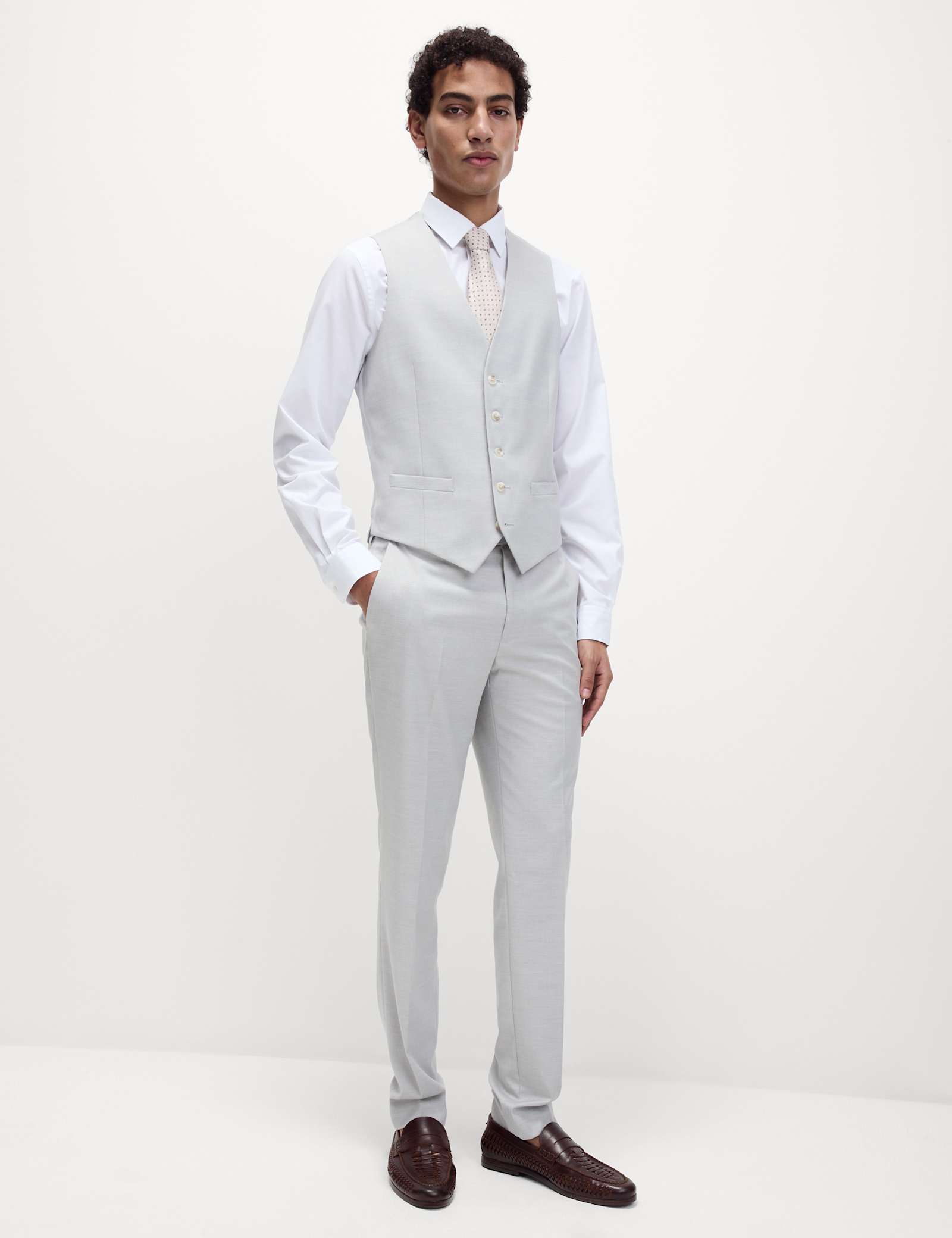 3 Piece Slim Fit Stretch Suit - image 4