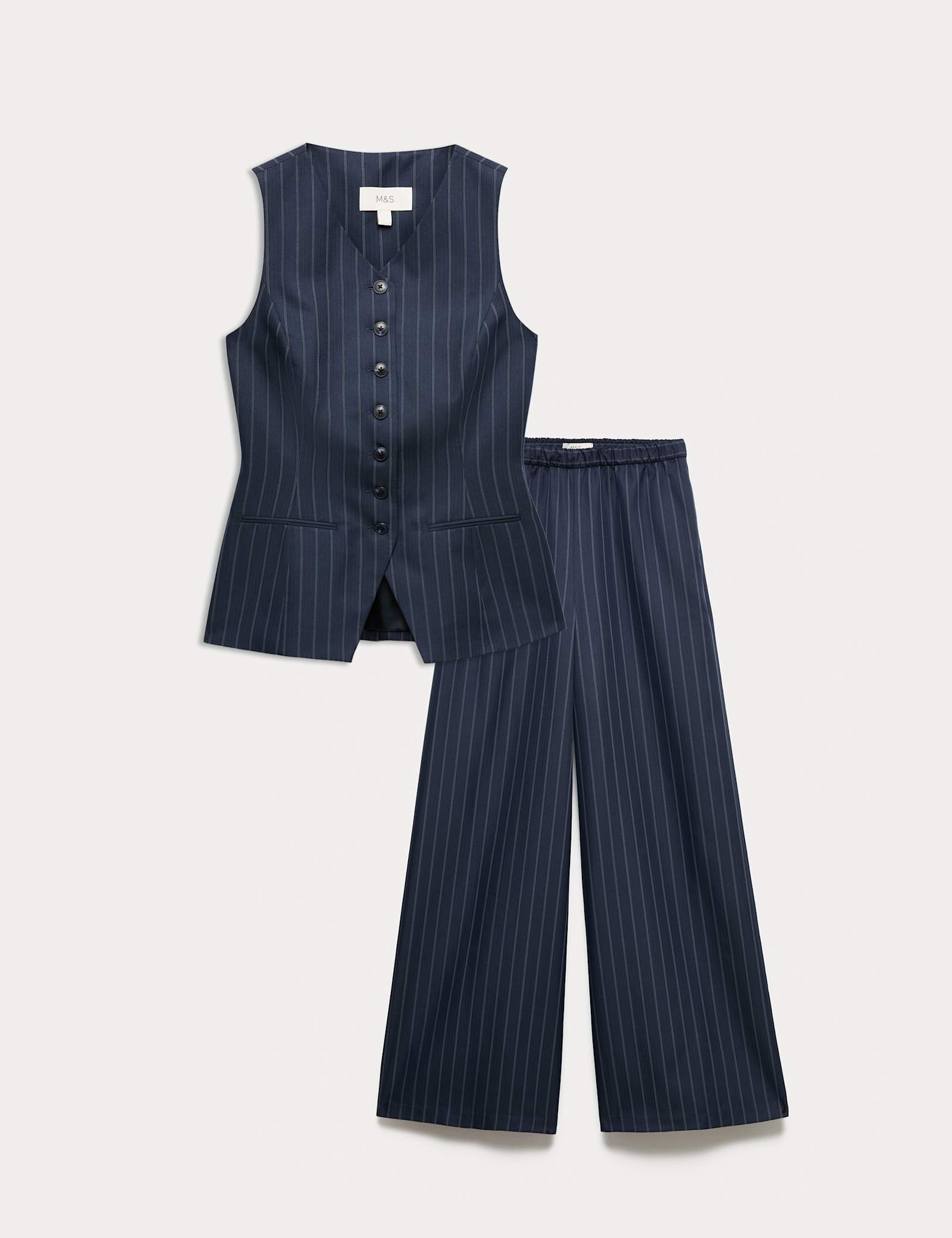 Pinstripe Waistcoat & Trouser Set - image 2