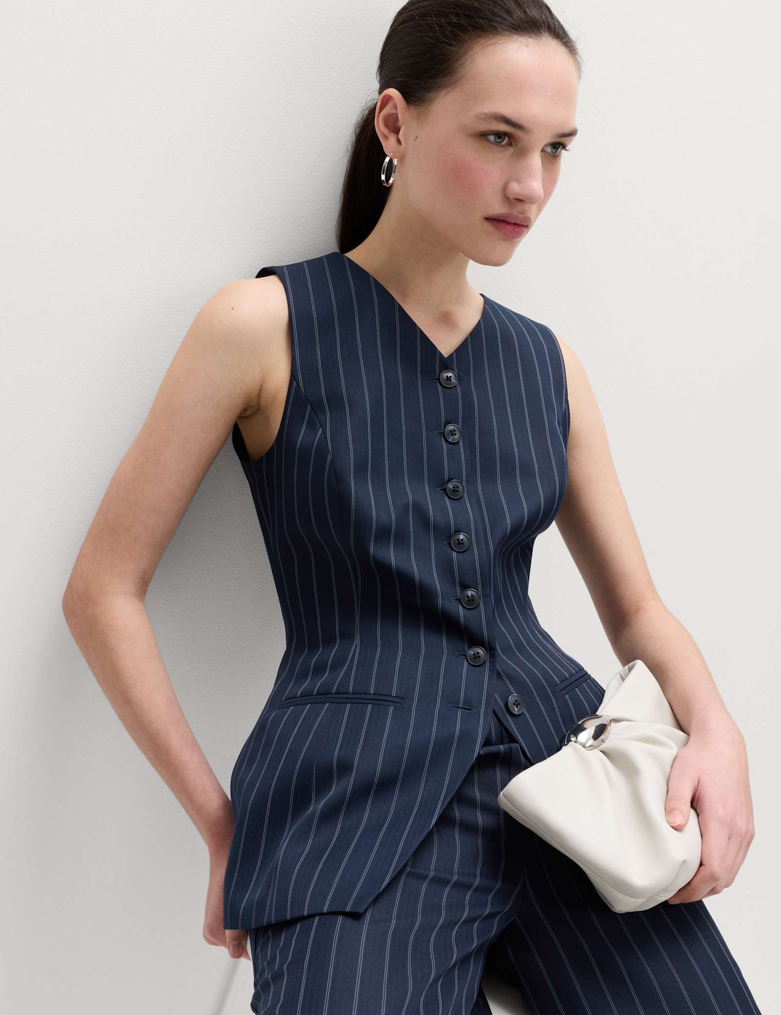 Pinstripe Waistcoat & Trouser Set - image 3