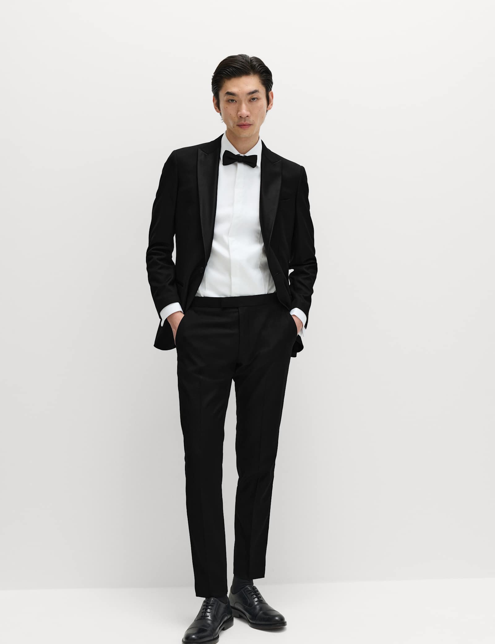 2 Piece Skinny Fit Stretch Tuxedo Suit - image 2