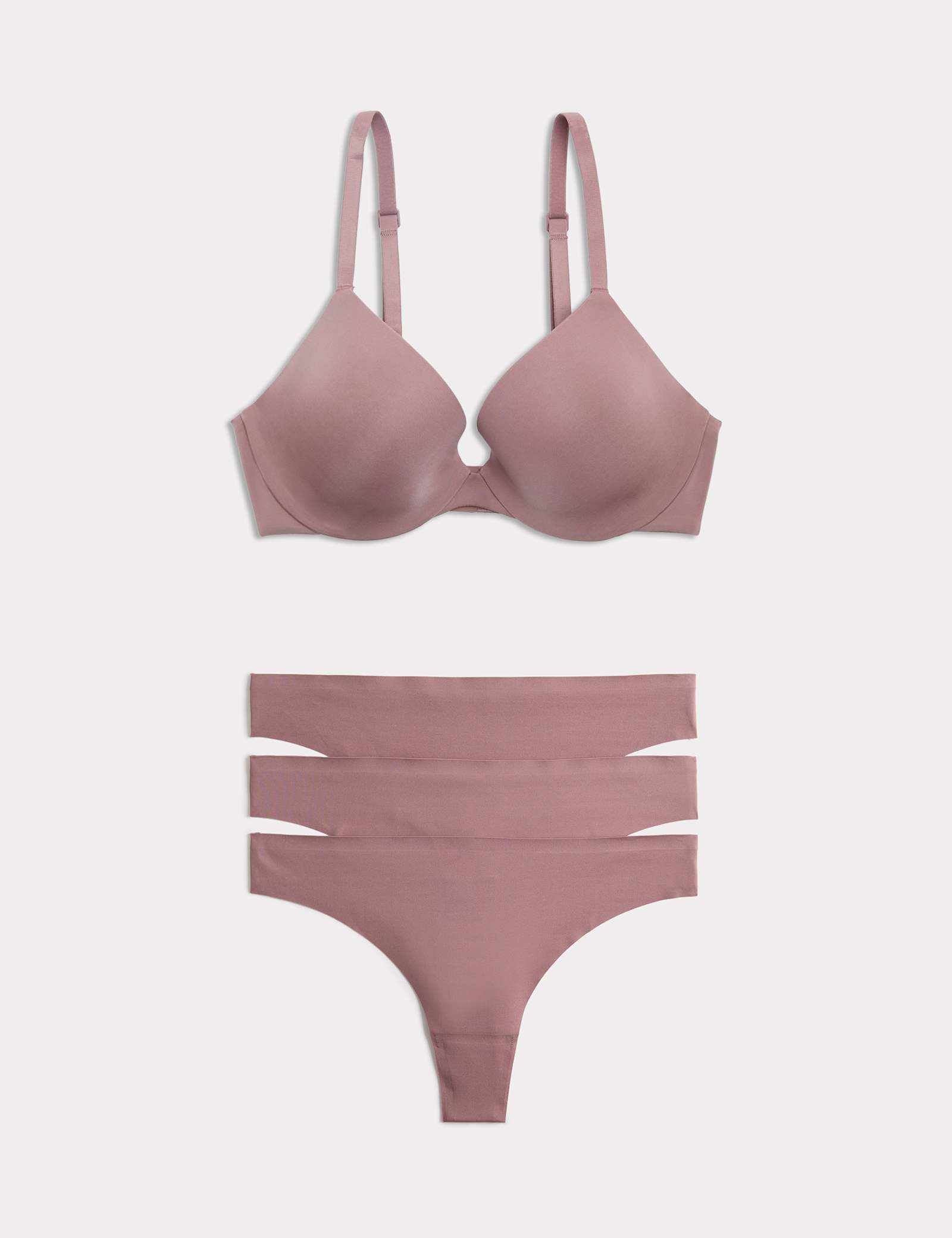Body Invisibles Wired Plunge Bra Set A-E - image 4