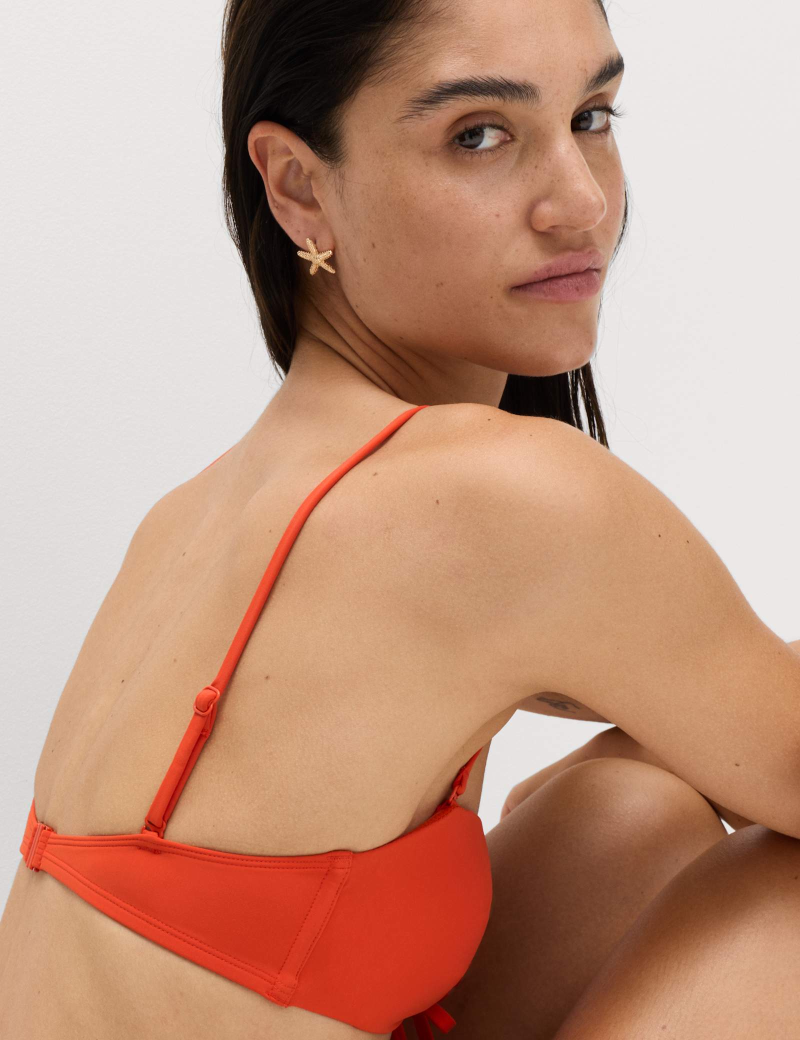 Padded Tie Front Bandeau Bikini Set - image 5