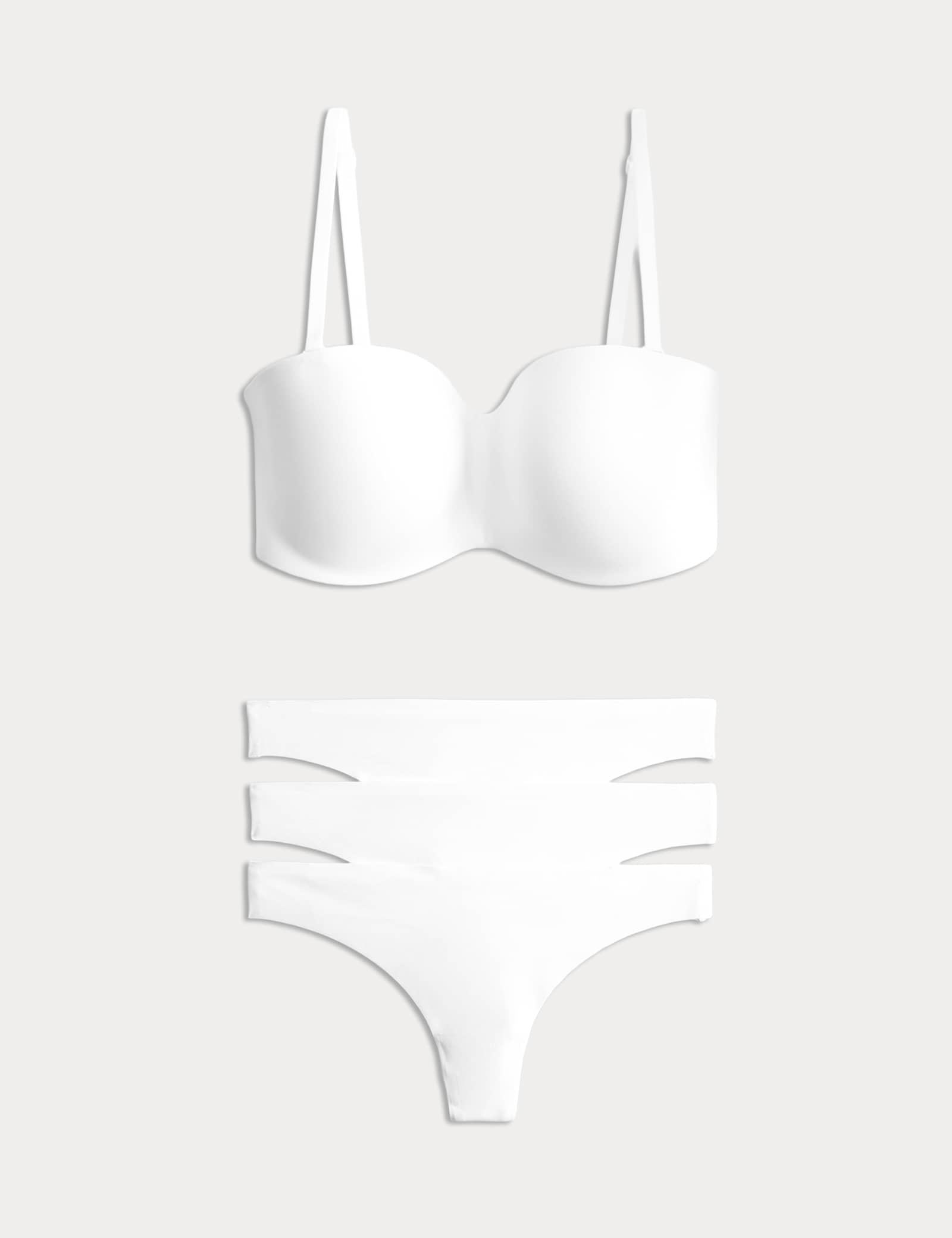 Body Invisibles Non Wired Strapless Bra Set A-E - image 2