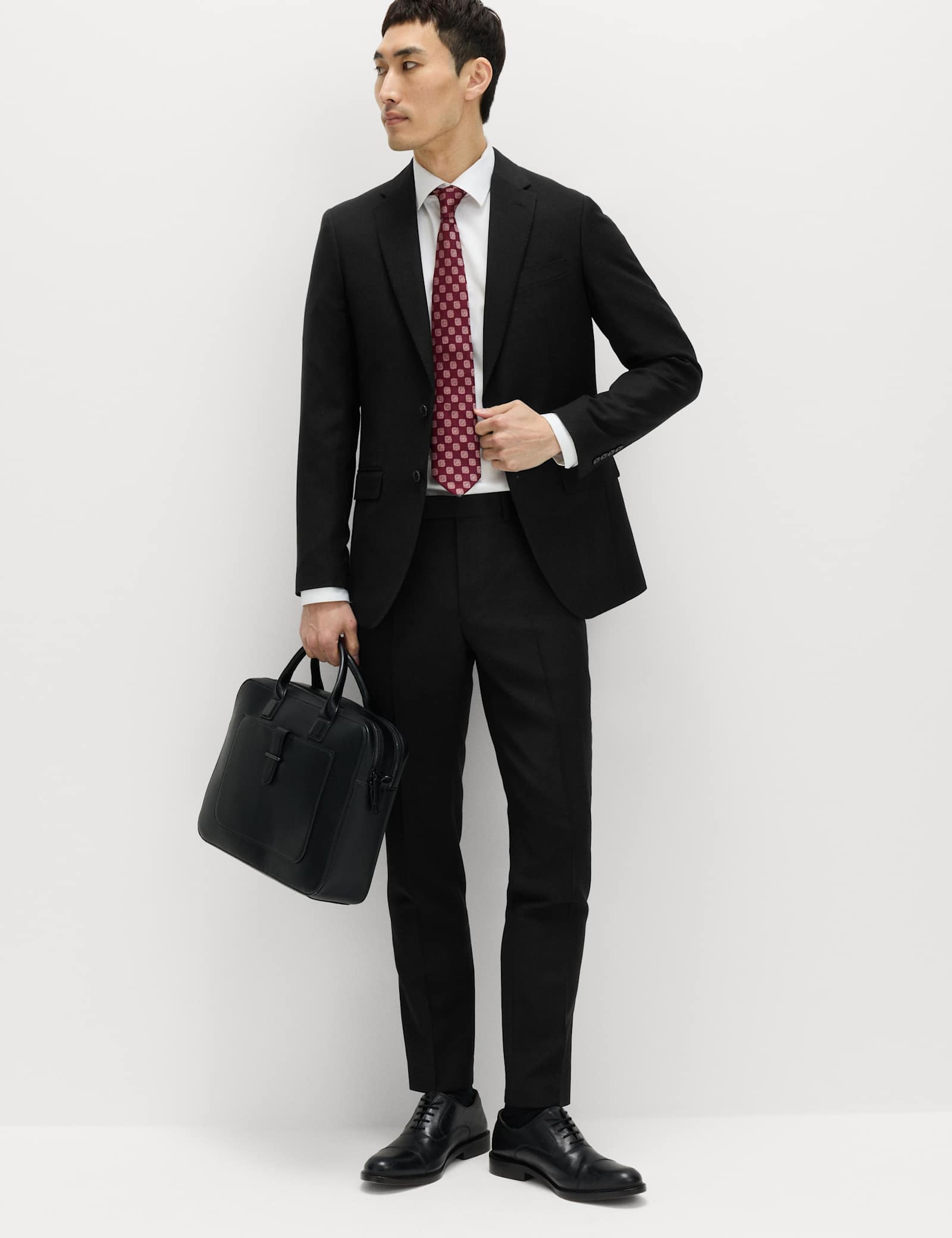 2 Piece Slim Fit Pure Wool Suit - image 2