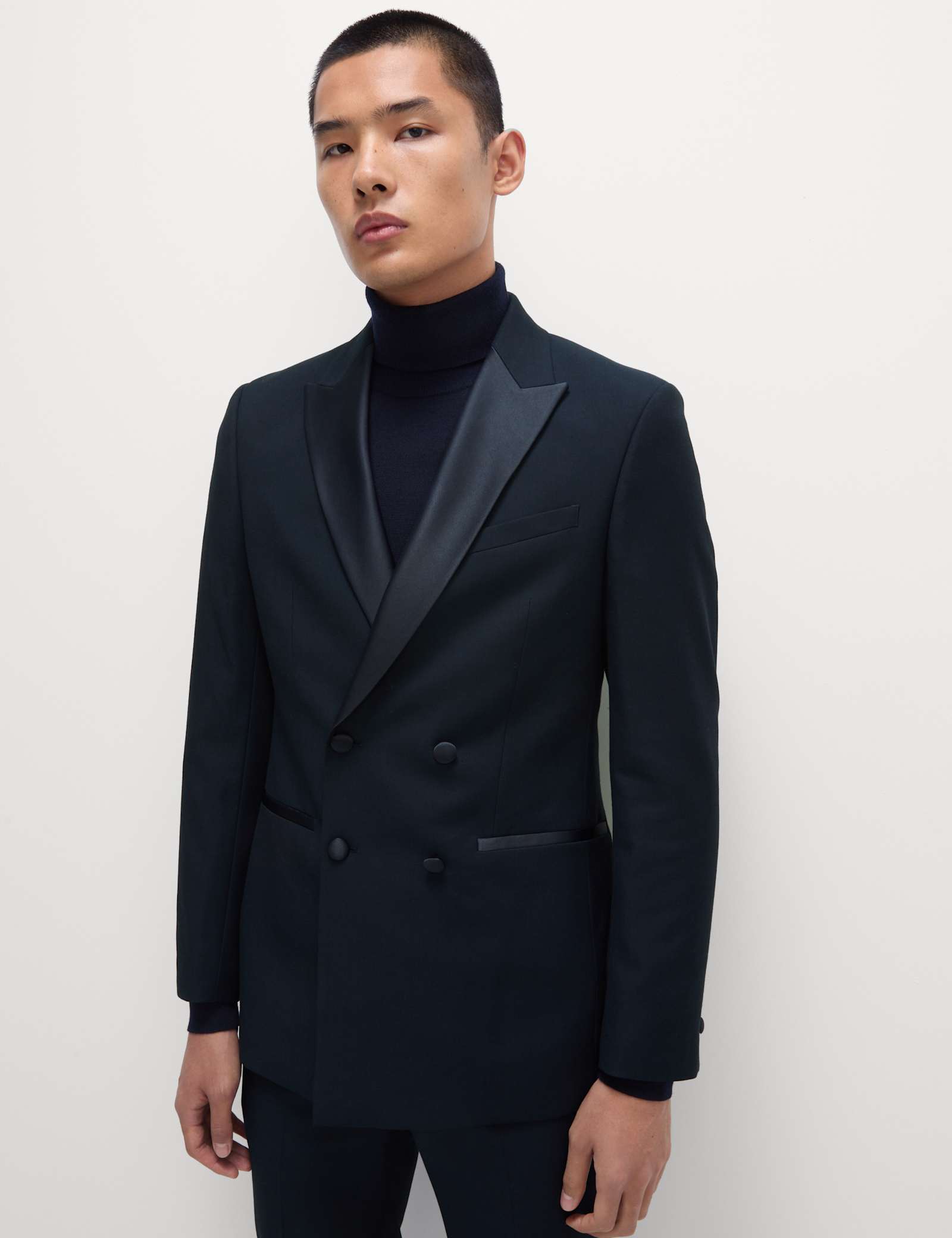 2 Piece Slim Fit Double Breasted Tuxedo Suit - image 3