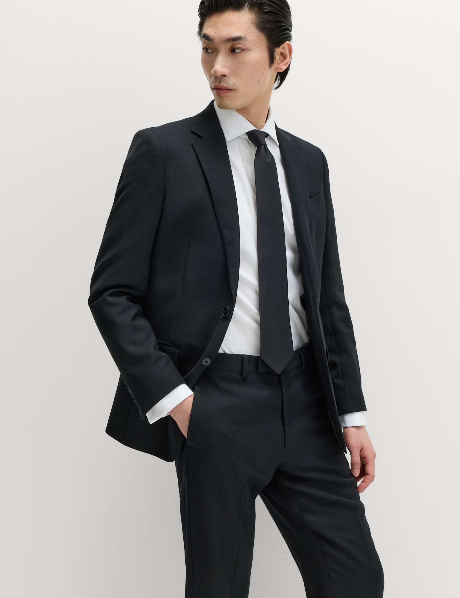 2 Piece Regular Fit Pure Wool Suit - image 2