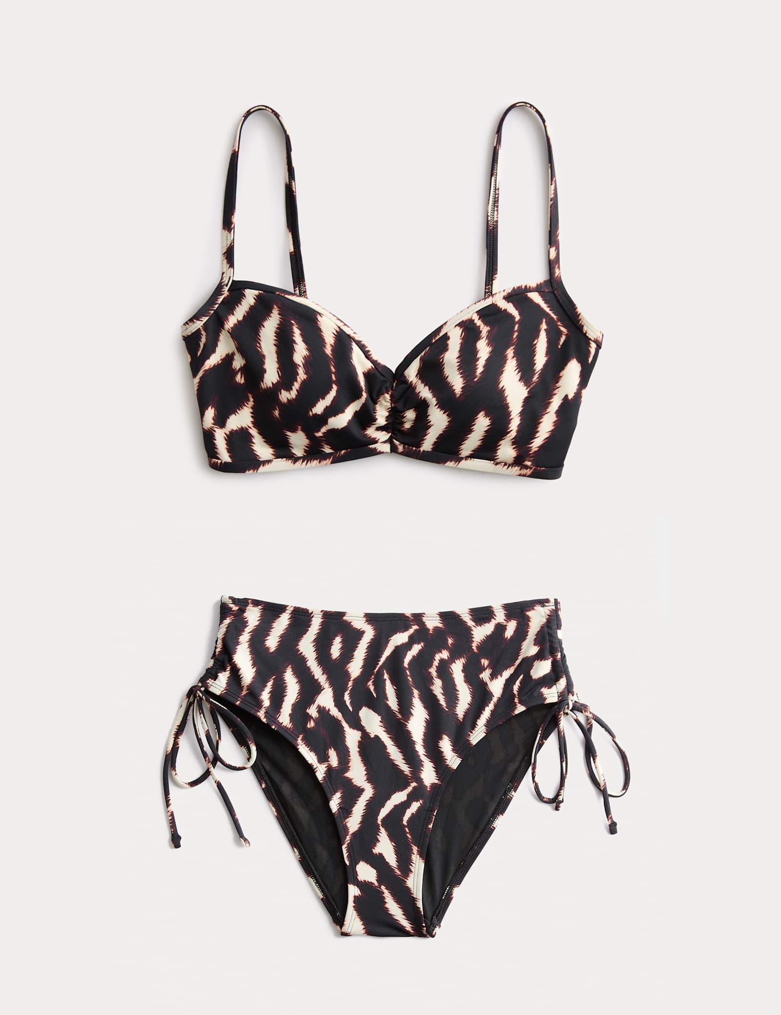 Printed Plunge Bikini Set - image 4