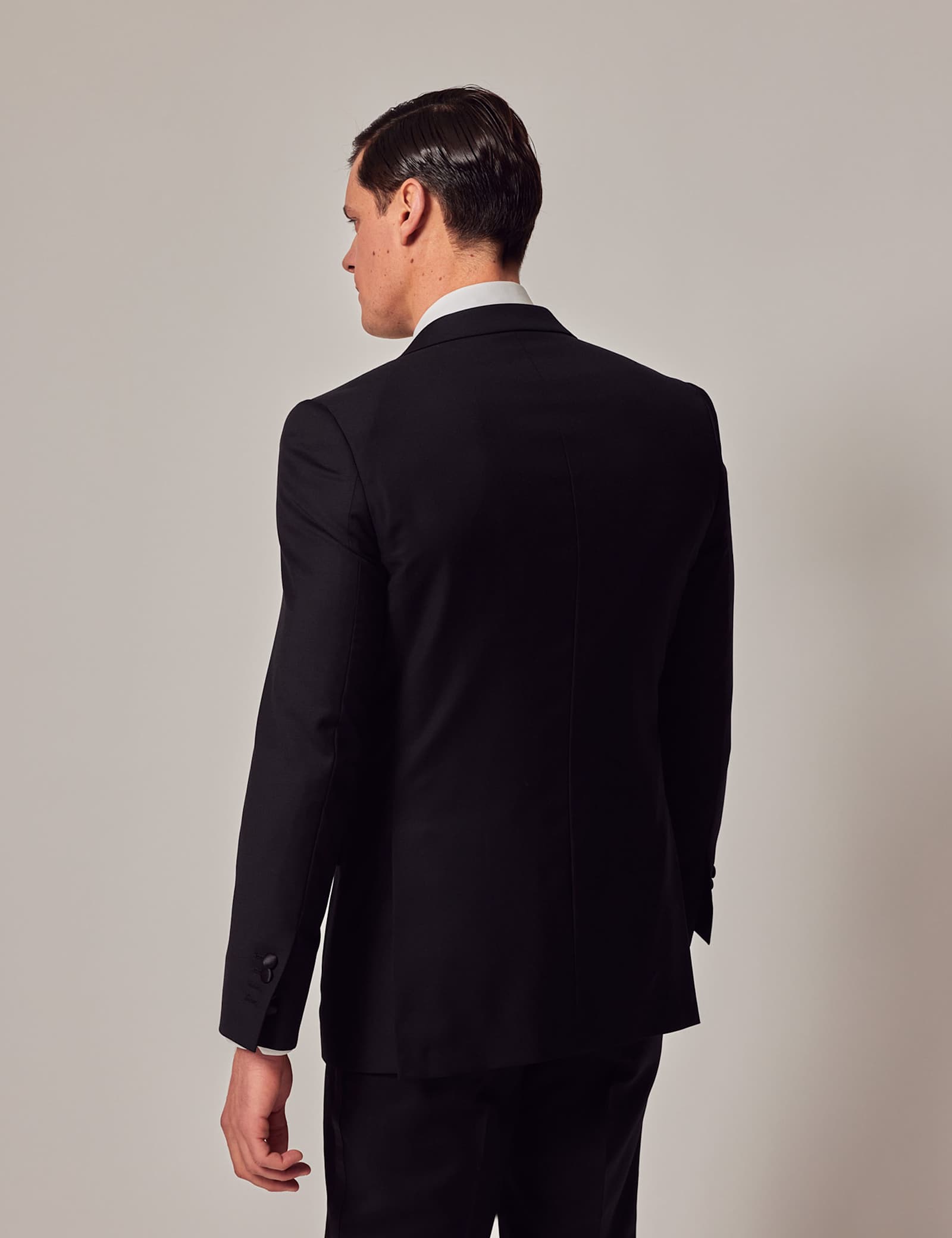 Slim Fit Pure Wool Tuxedo Suit - image 2
