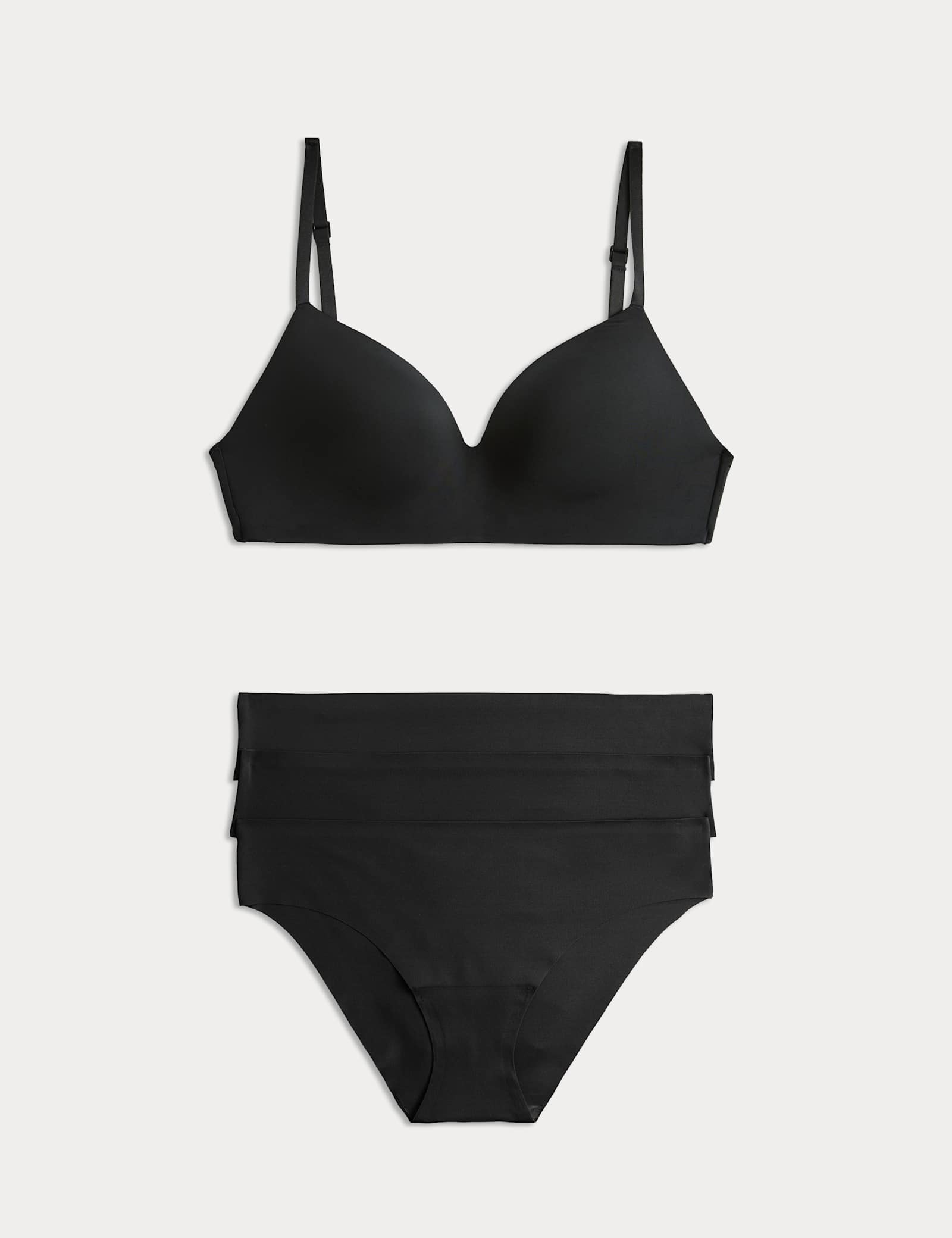 Body Invisibles Non Wired Full Cup Bra Set A-E - image 3