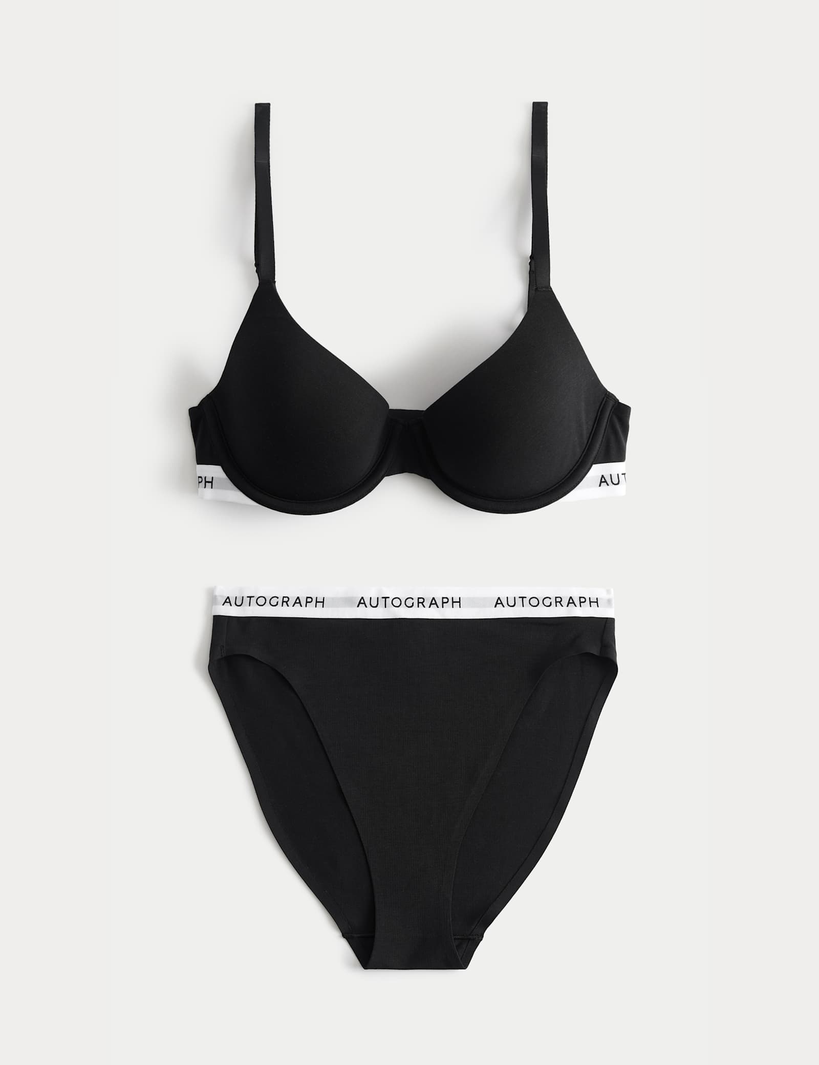 Lille Supima Cotton Wired Demi Cup Bra Set A-E - image 2