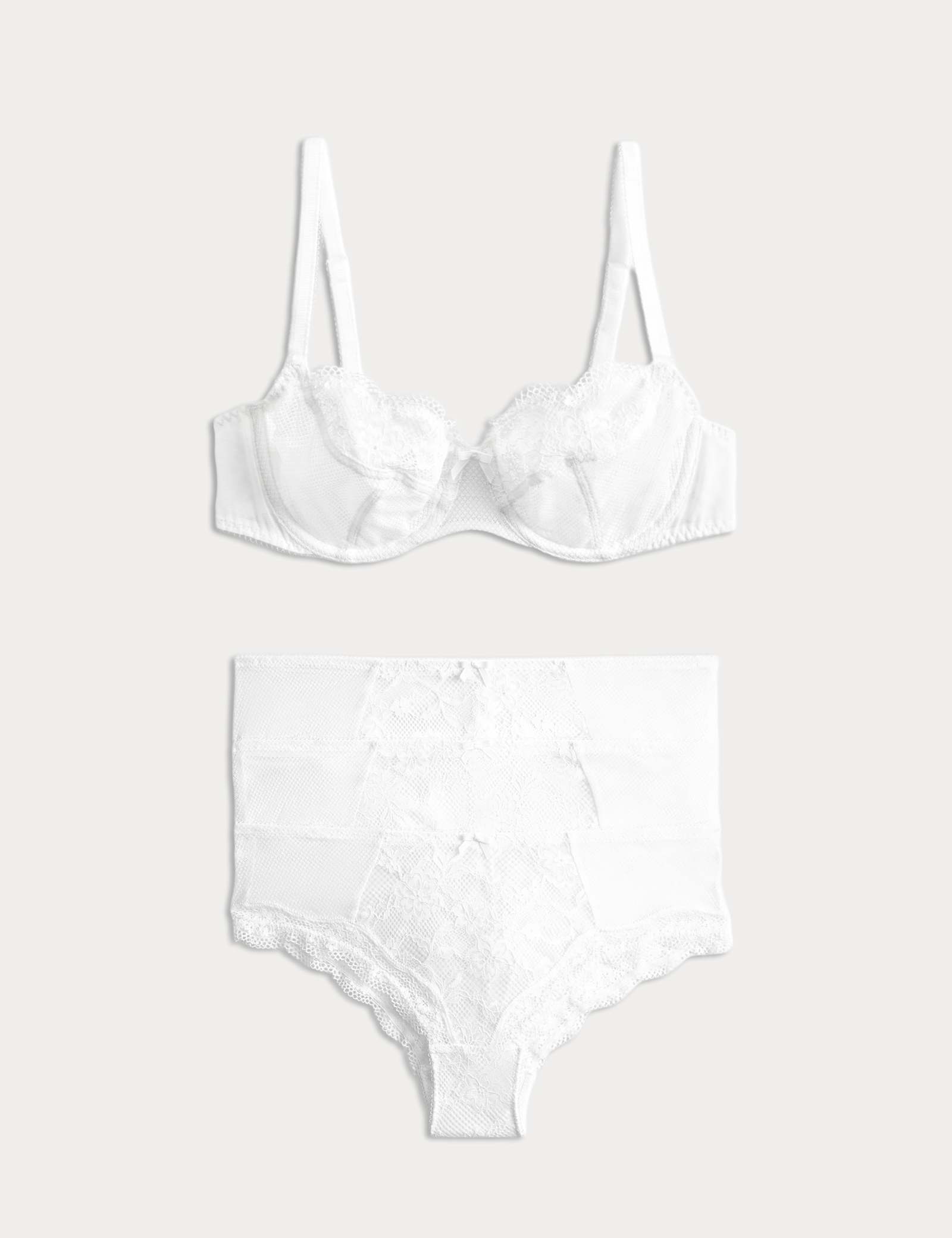 Jasmine Lace Wired Balcony Bra Set A-E - image 2