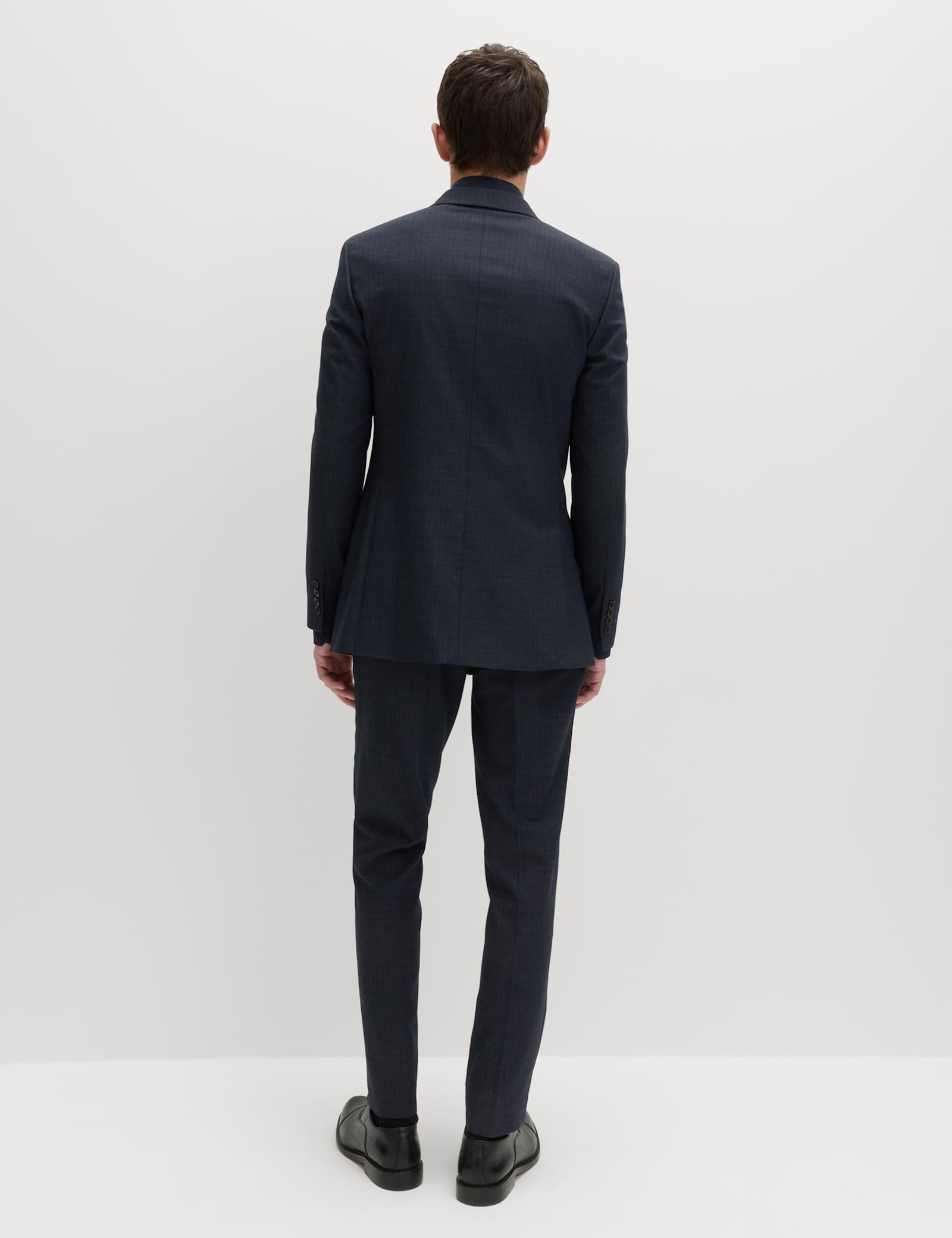 3 Piece Skinny Fit Textured Stretch Suit - image 5