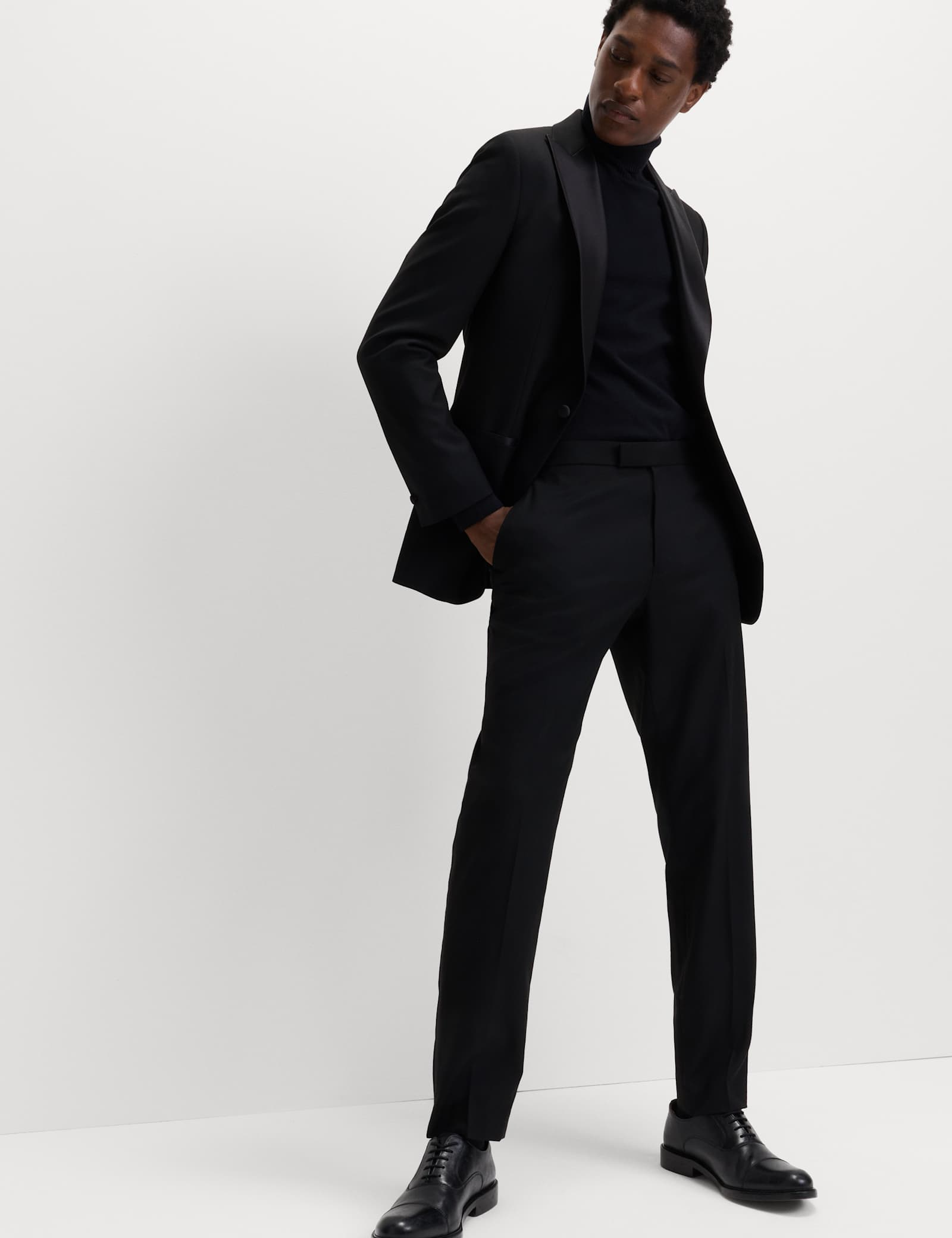 2 Piece Slim Fit Stretch Tuxedo Suit - image 4