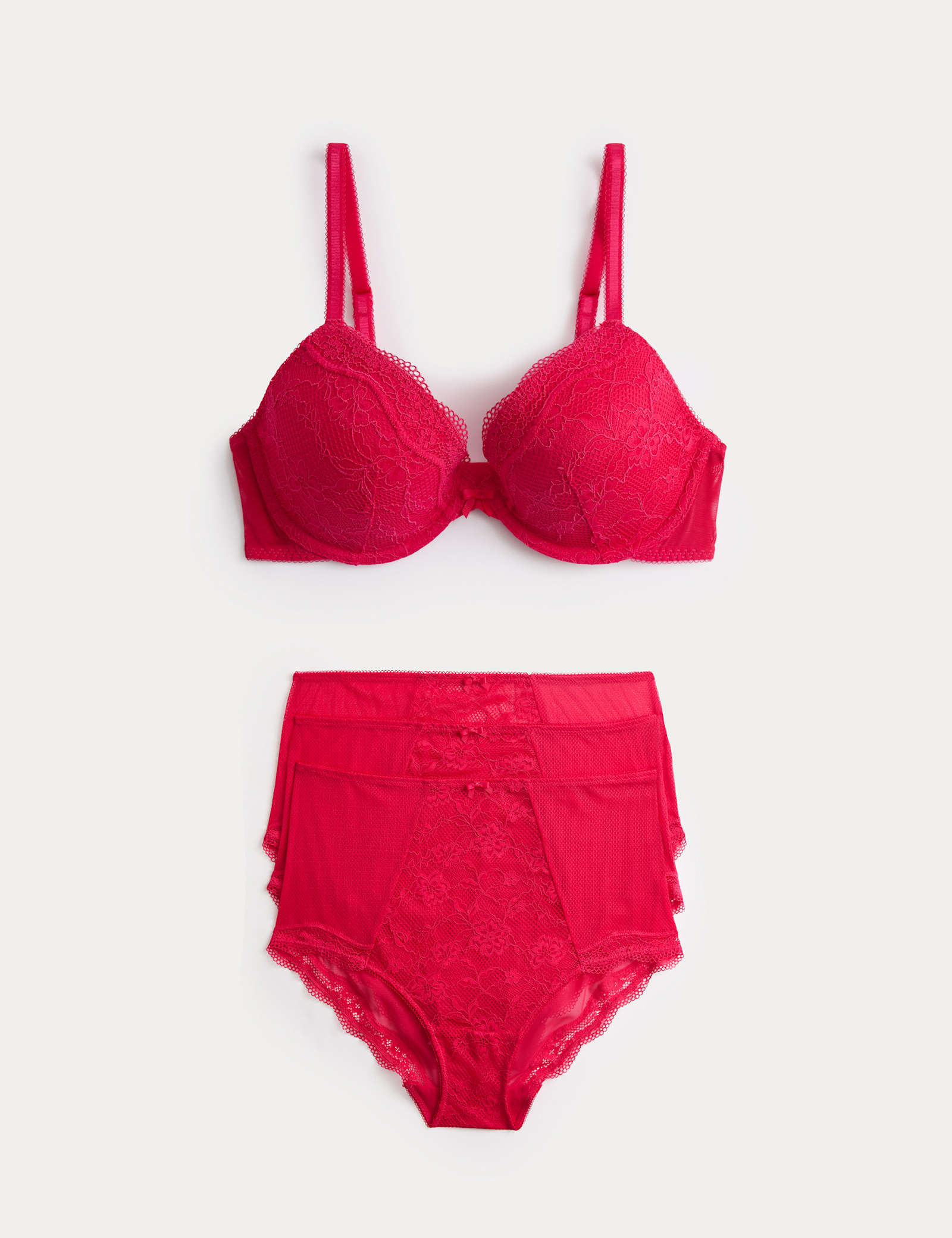Jasmine Lace Wired Plunge Bra Set A-E - image 2