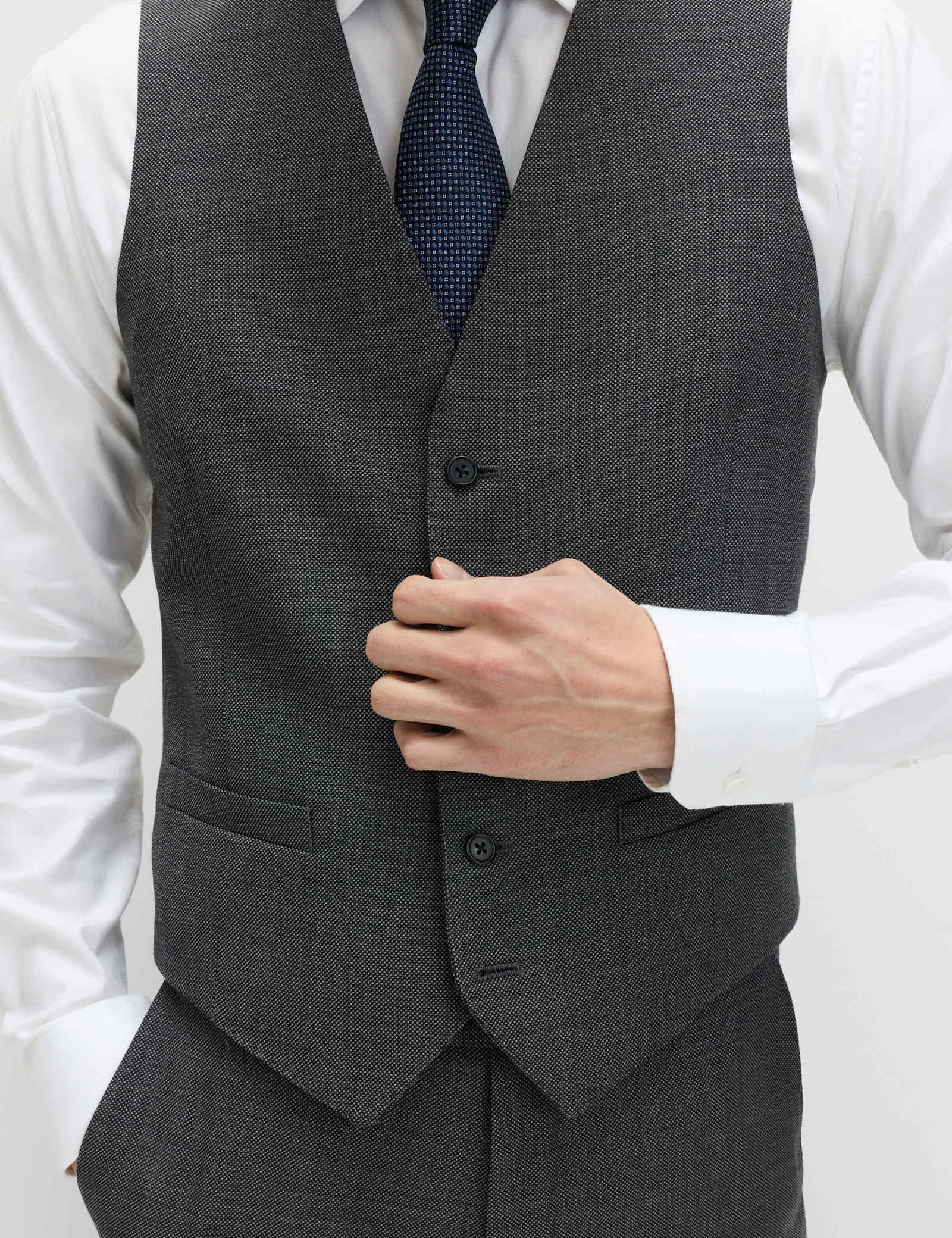 3 Piece Regular Fit Pure Wool Suit - image 5