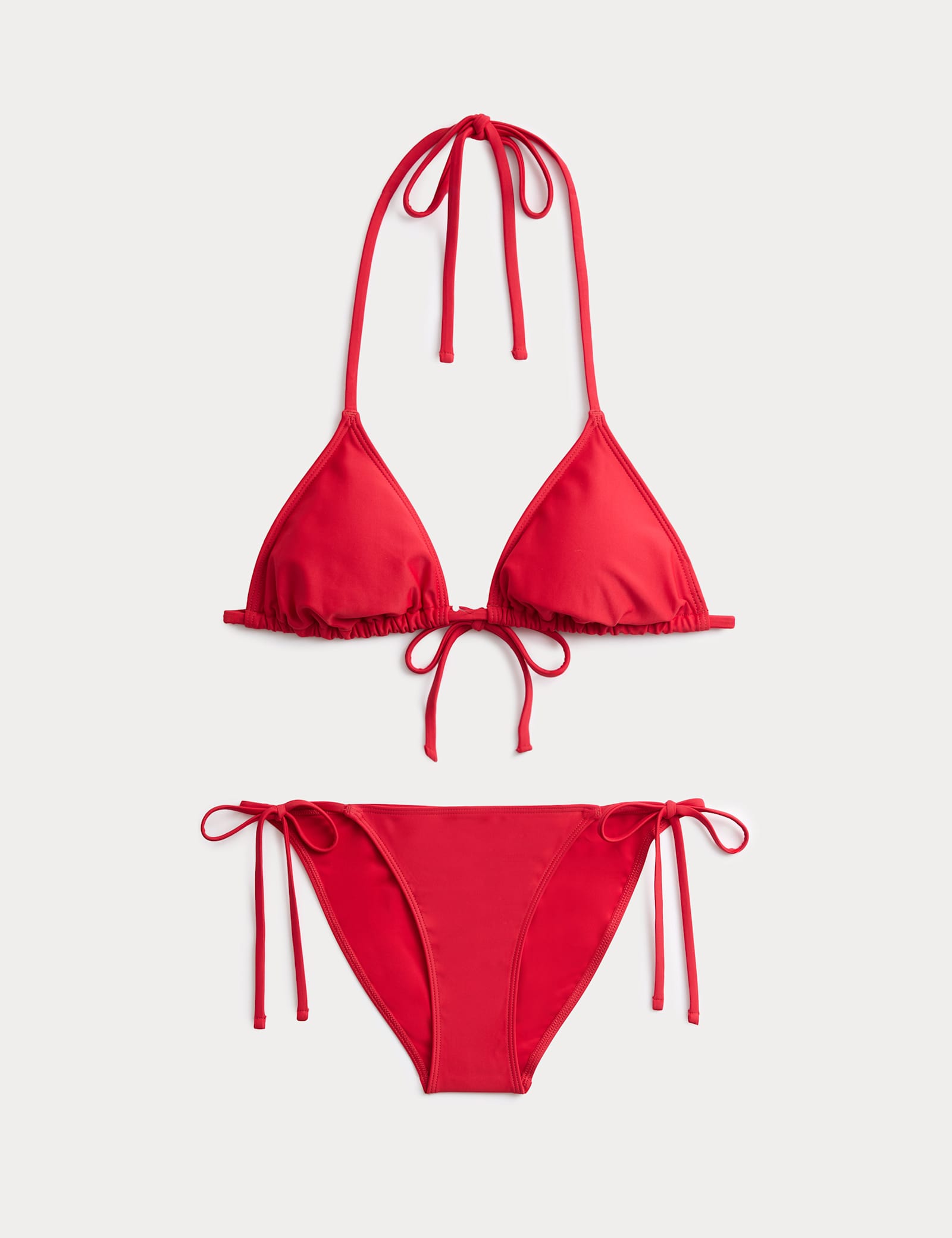 Padded Halterneck Triangle Bikini Set - image 4
