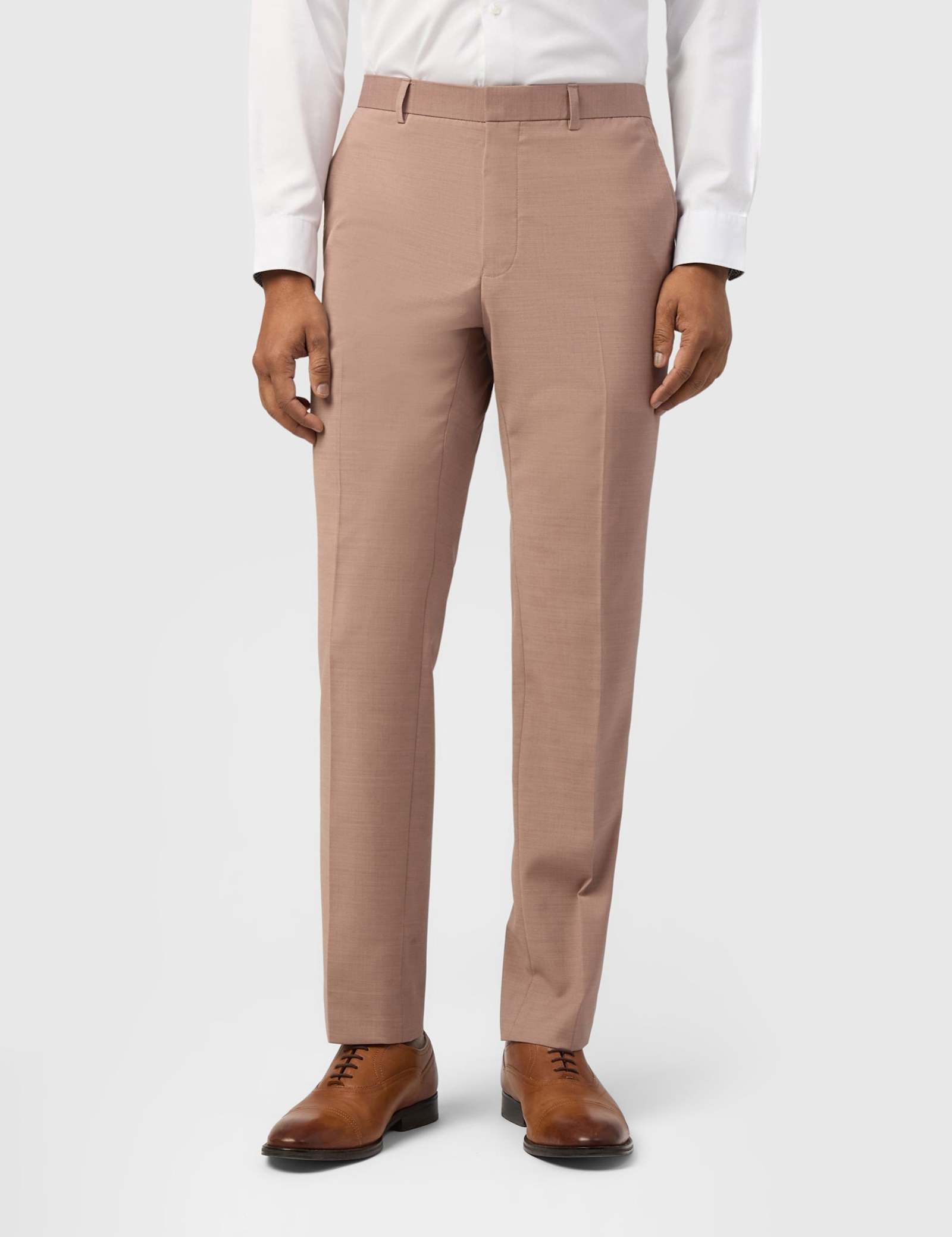 Slim Fit Wool Blend Single Breasted Suit - image 3